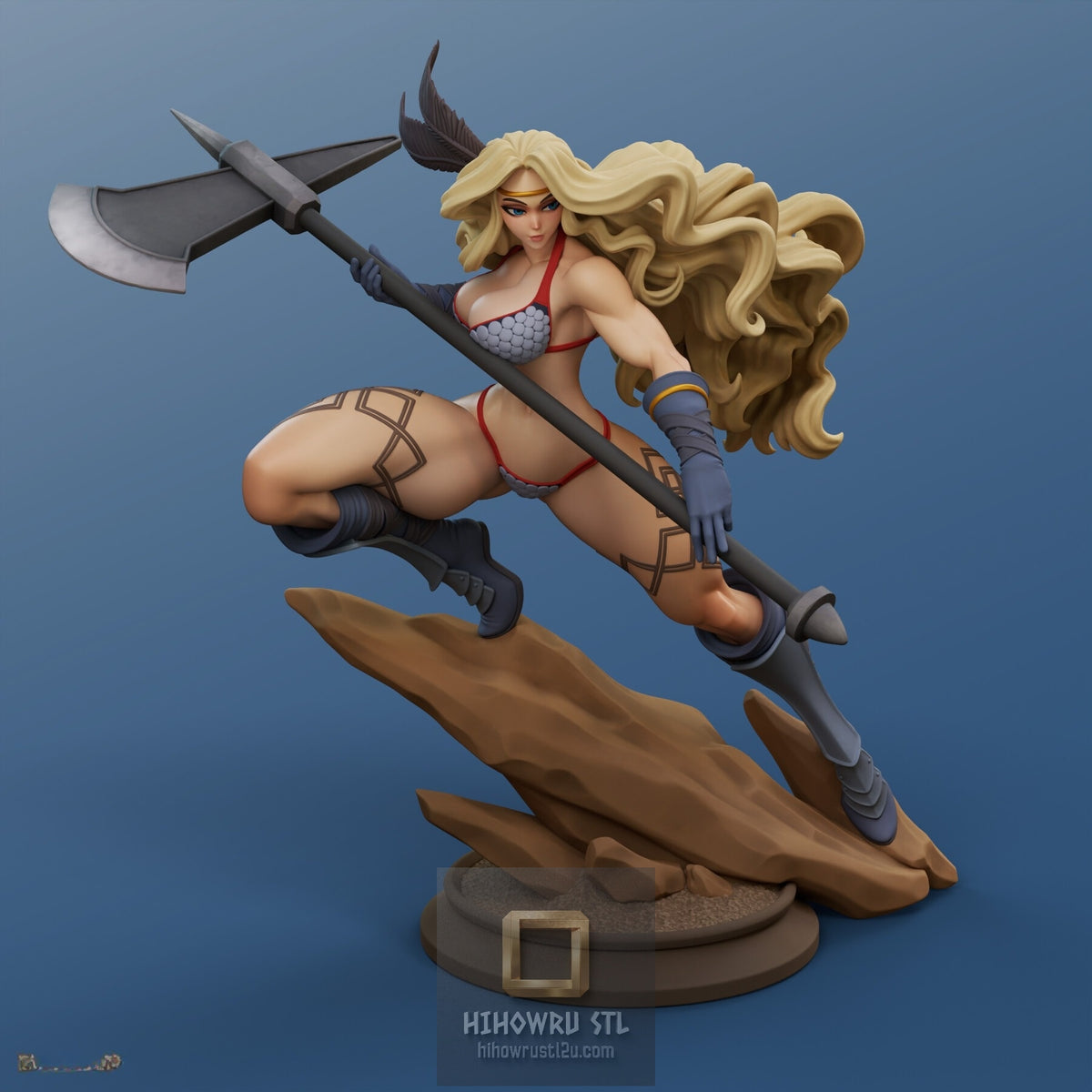 5520 Amazon NSFW - Dragon's Crown - STL 3D Print Files