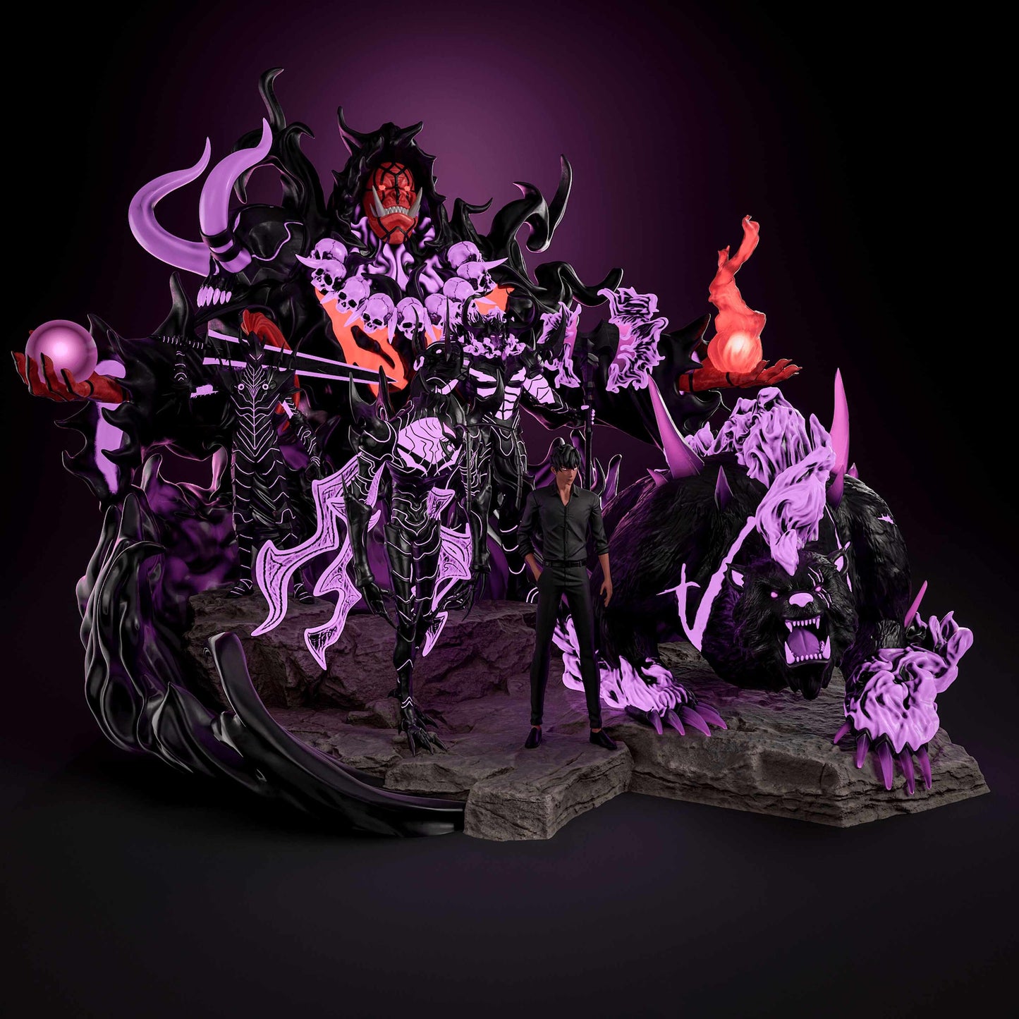 4062 Solo Leveling Diorama - STL 3D Print Files