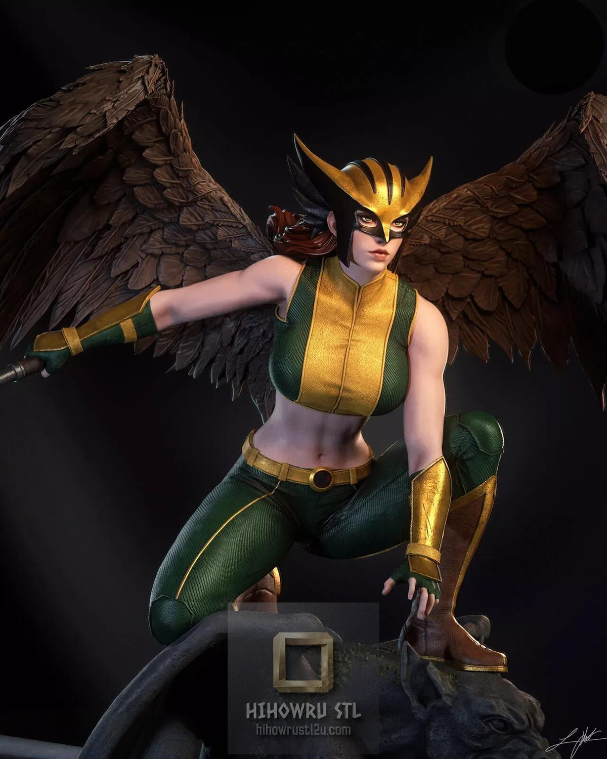 5653 Hawkgirl NSFW - DC Comics - STL 3D Print Files