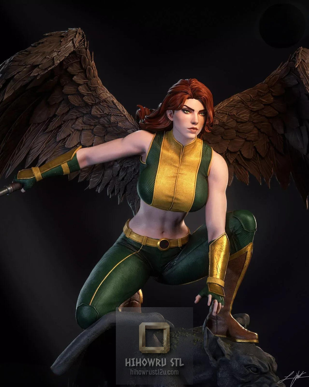 5653 Hawkgirl NSFW - DC Comics - STL 3D Print Files