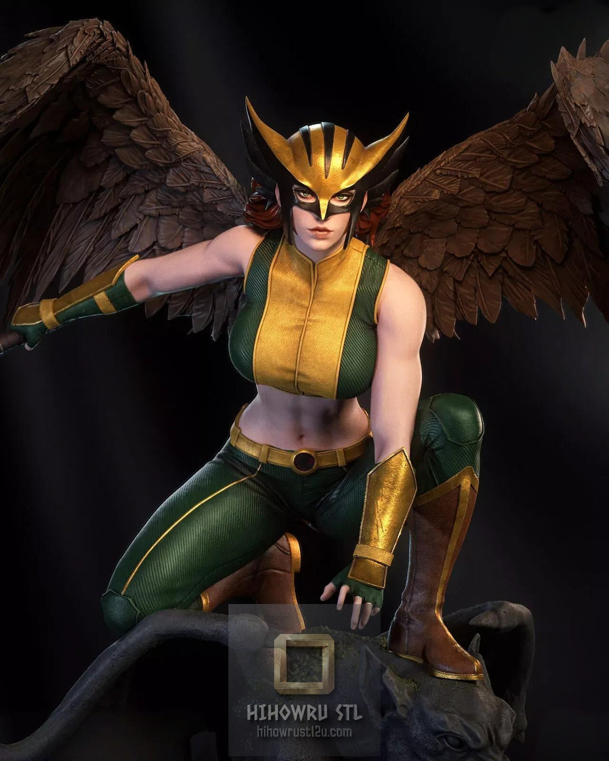 5653 Hawkgirl NSFW - DC Comics - STL 3D Print Files
