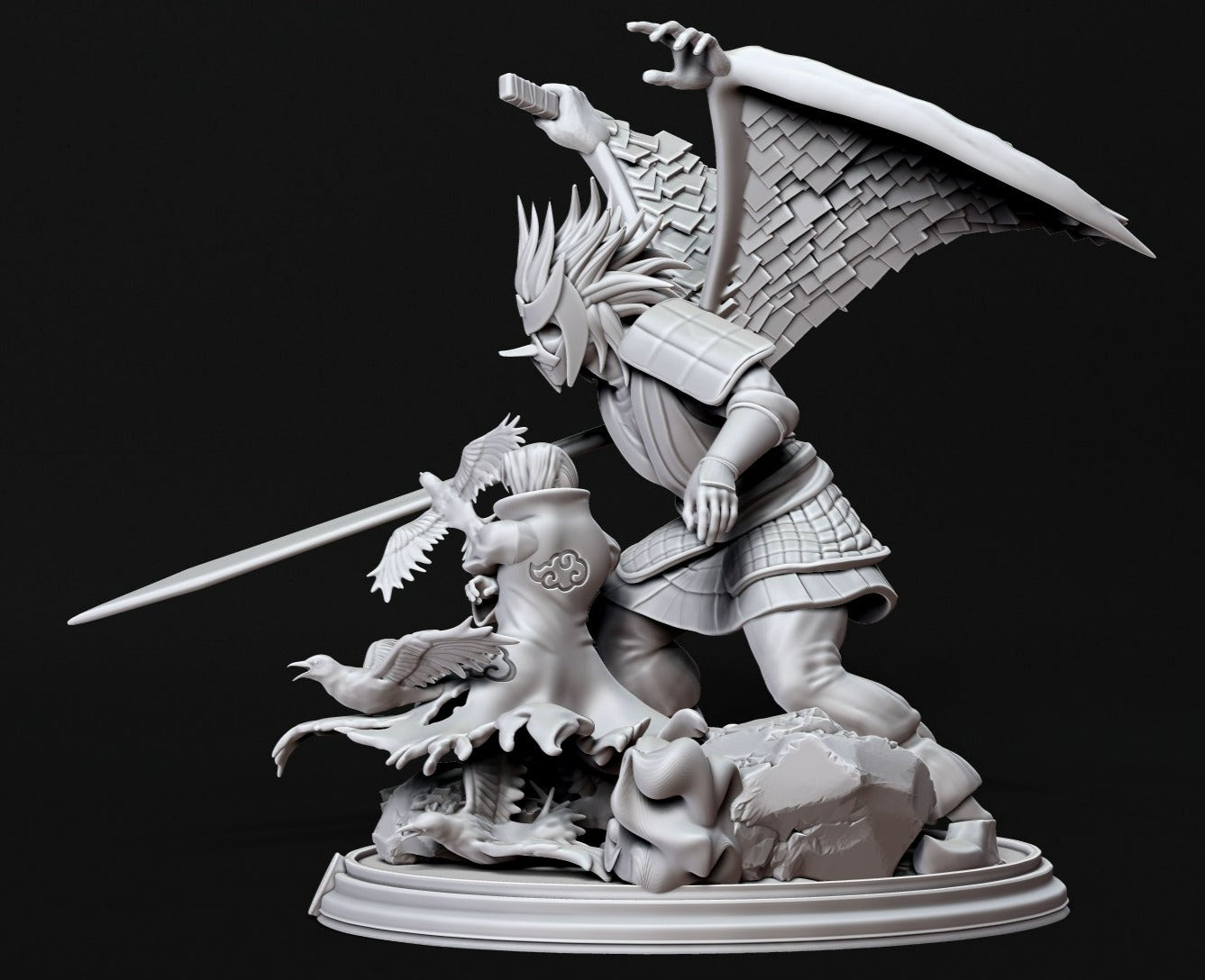 1999 Itachi and Susanoo - Naruto - STL 3D Print Files