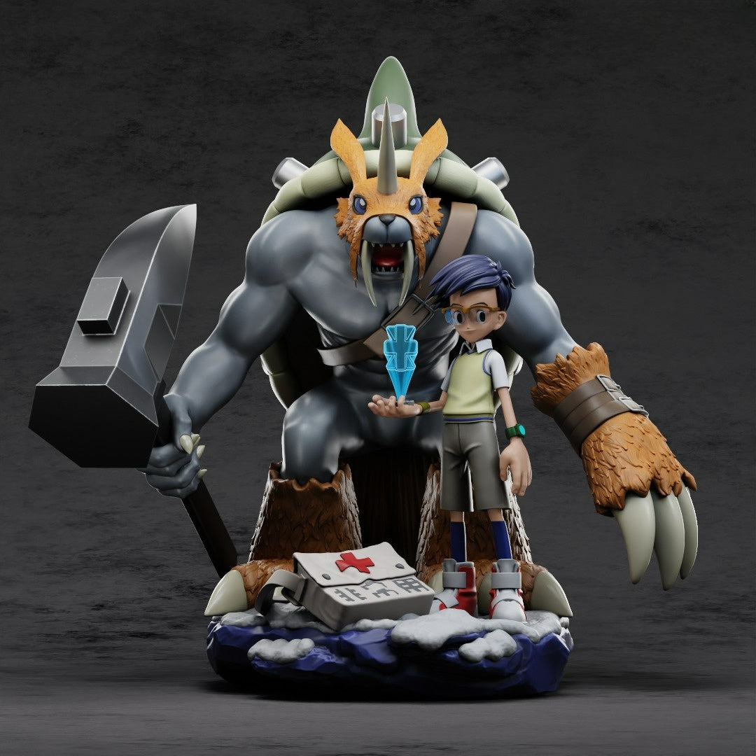 3041 Joy and Zudomon - Digimon - STL 3D Print Files