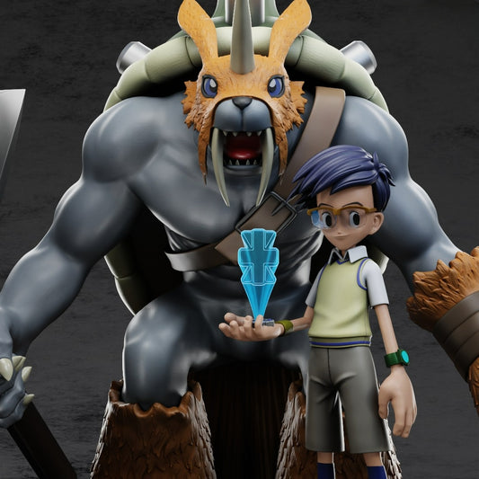 3041 Joy and Zudomon - Digimon - STL 3D Print Files