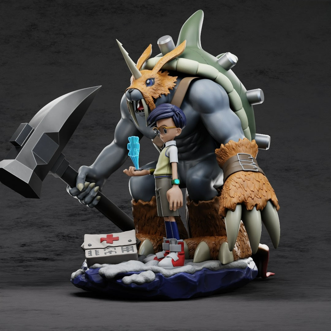 3041 Joy and Zudomon - Digimon - STL 3D Print Files