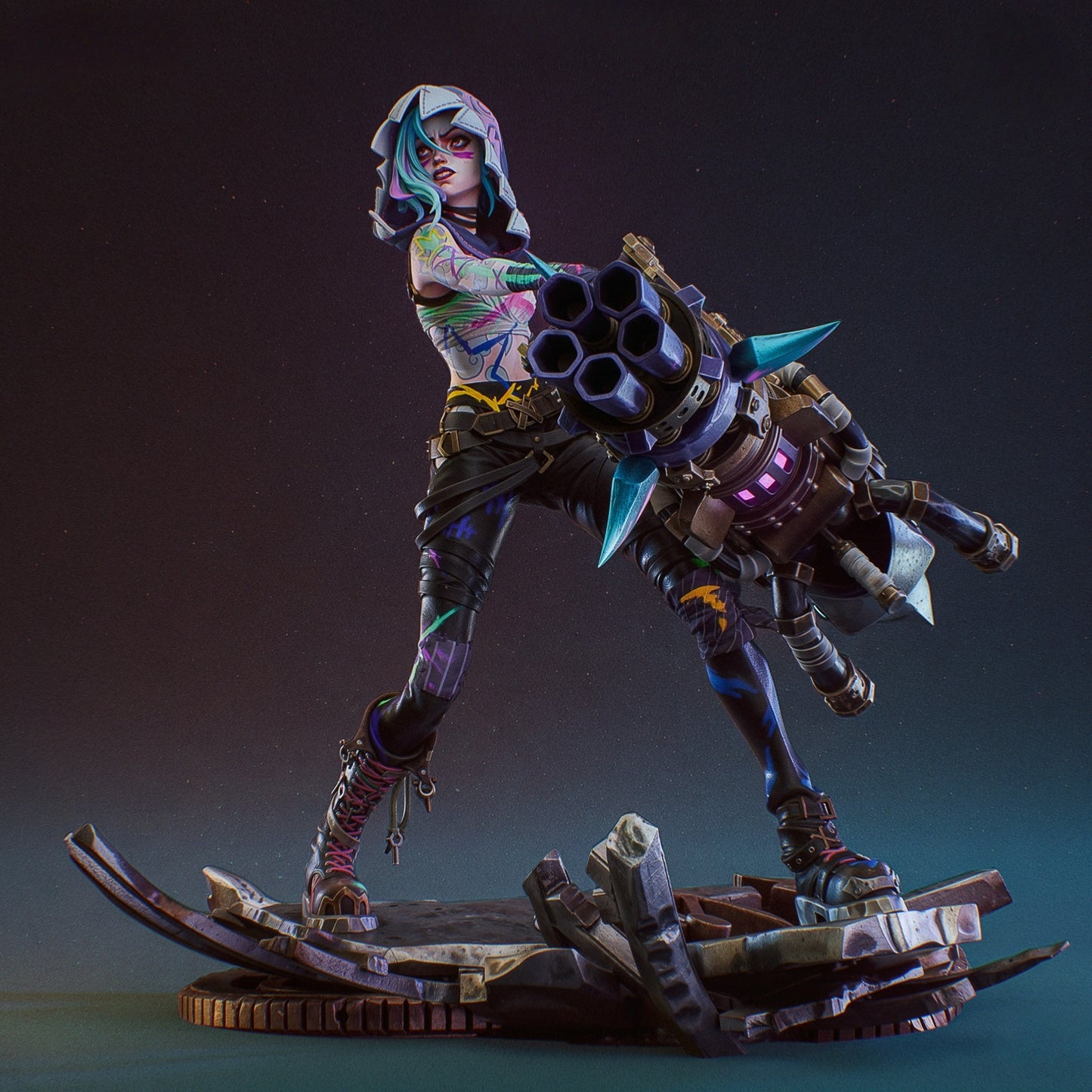 3338 Jinx - League of Legends - STL 3D Print Files