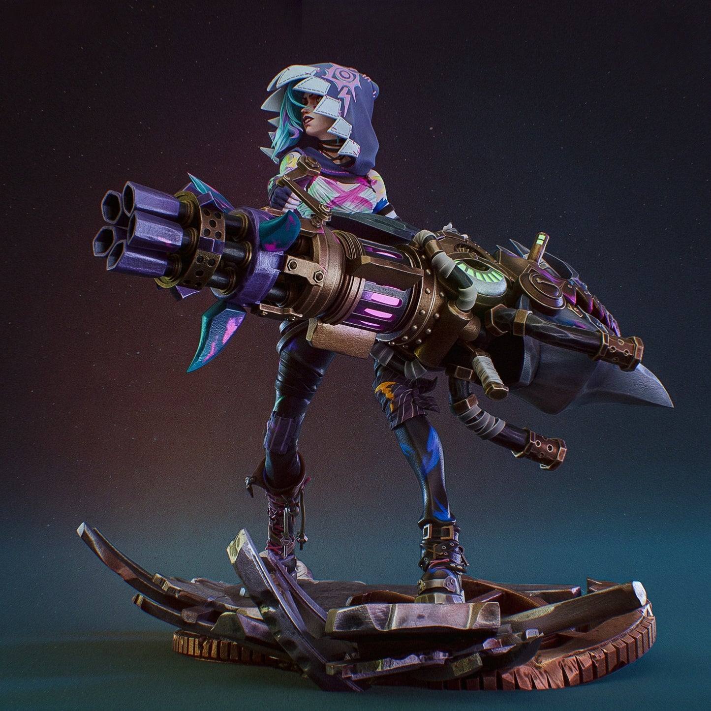 3338 Jinx - League of Legends - STL 3D Print Files