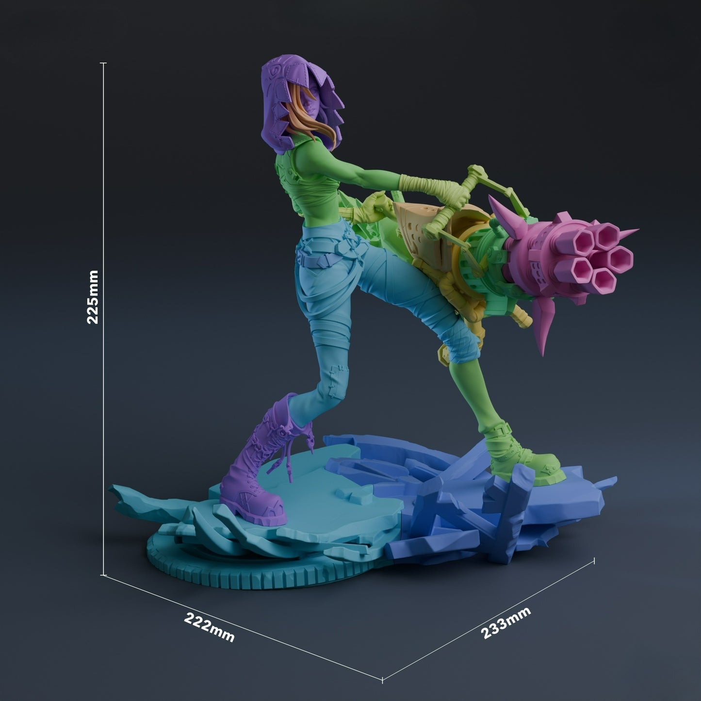 3338 Jinx - League of Legends - STL 3D Print Files