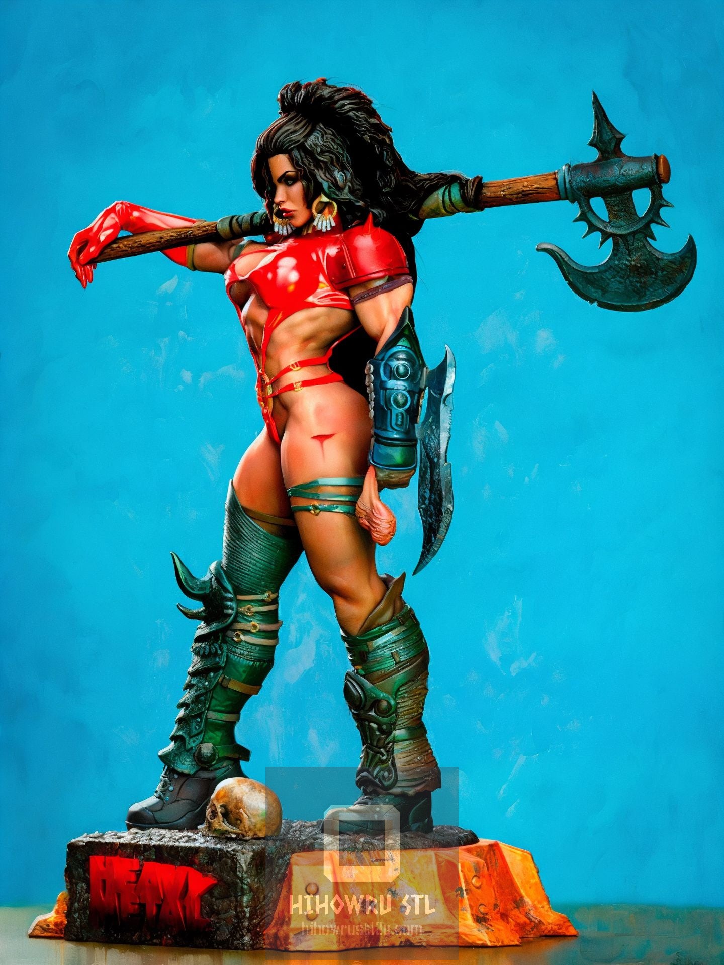4819 Julie Strain - Heavy Metal 2000 - STL 3D Print Files