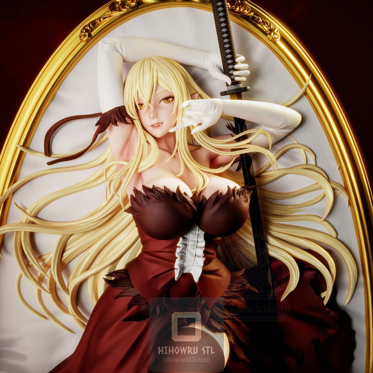 4624 Oshino Shinobu NSFW - Kiss-Shot Acerola-Orion Heart-Under-Blade - STL 3D Print Files