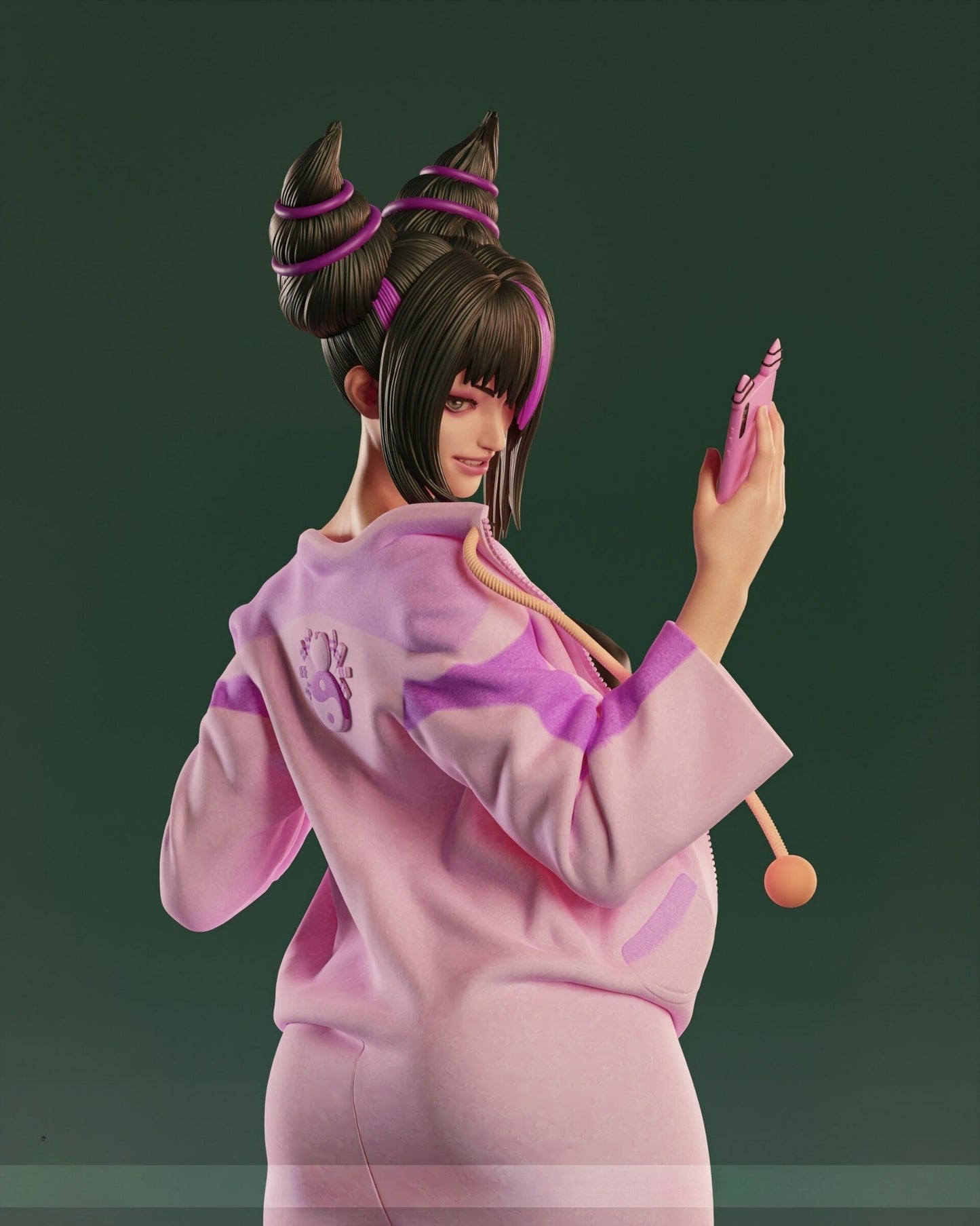 3283 Juri Han - Street Fighter - STL 3D Print Files