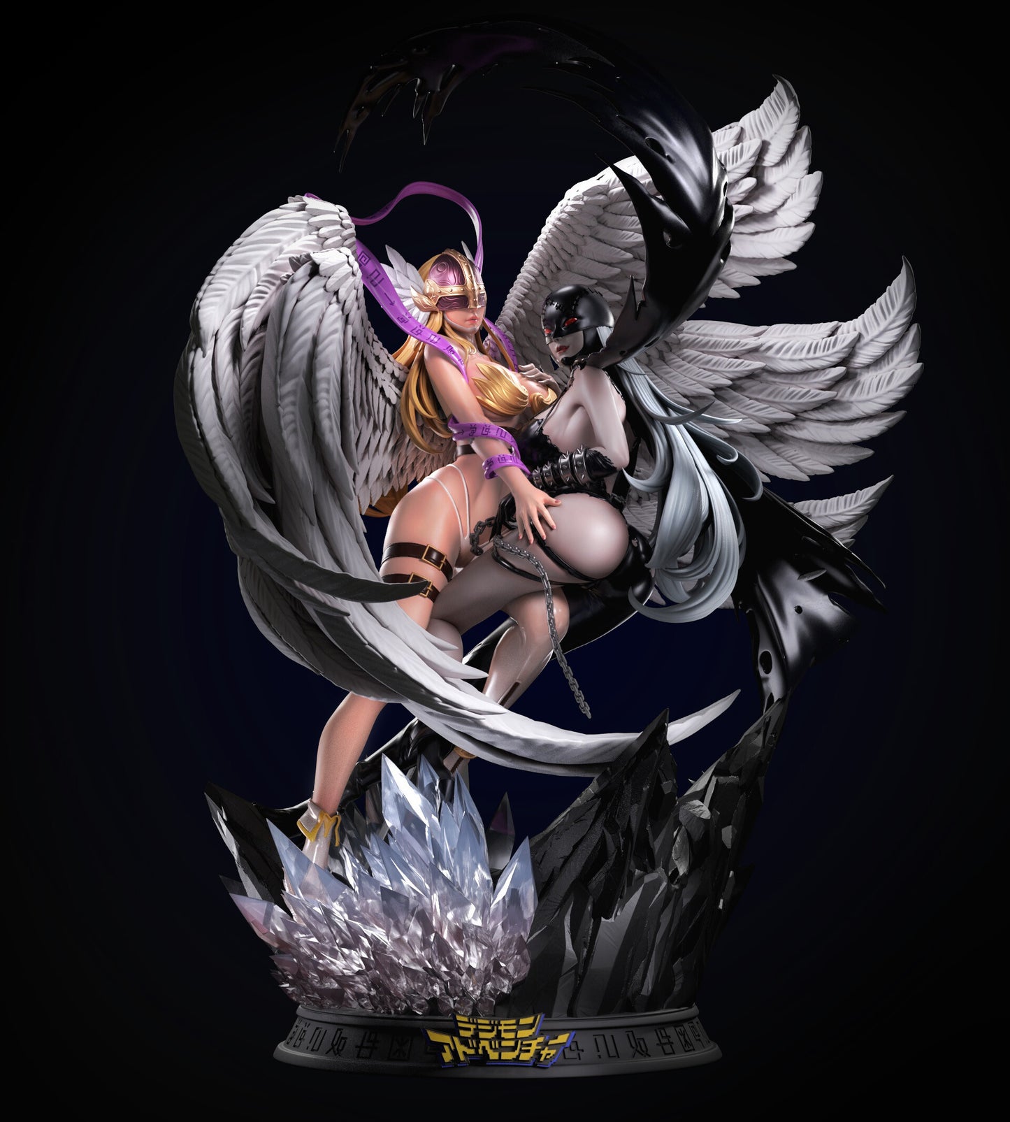1988 Angewomon and Ladydevimon NSFW - Digimon - STL 3D Print Files