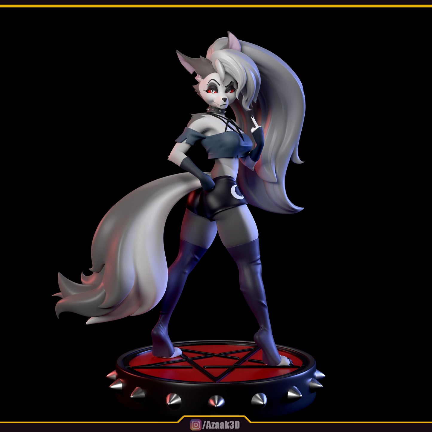 2975 Loona NSFW - Helluva Boss - STL 3D Print Files