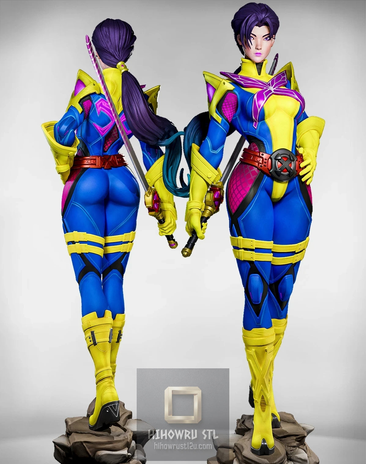 5269 Psylocke NSFW - X-men - STL 3D Print Files