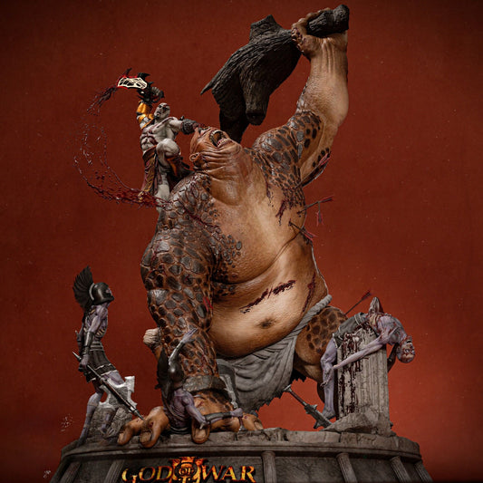 3851 Kratos VS Cyclope - God Of War - STL 3D Print Files