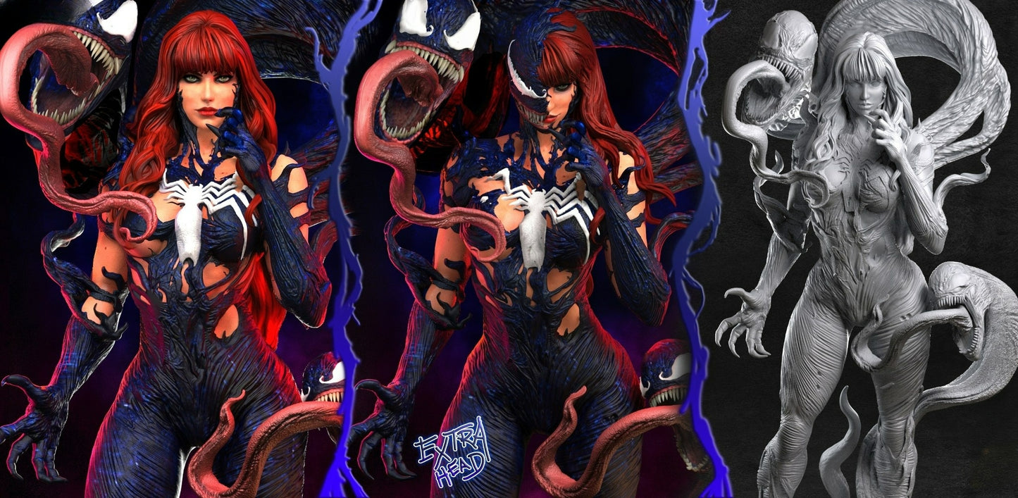 3258 Venomized Mary Jane - Marvel Comics - STL 3D Print Files