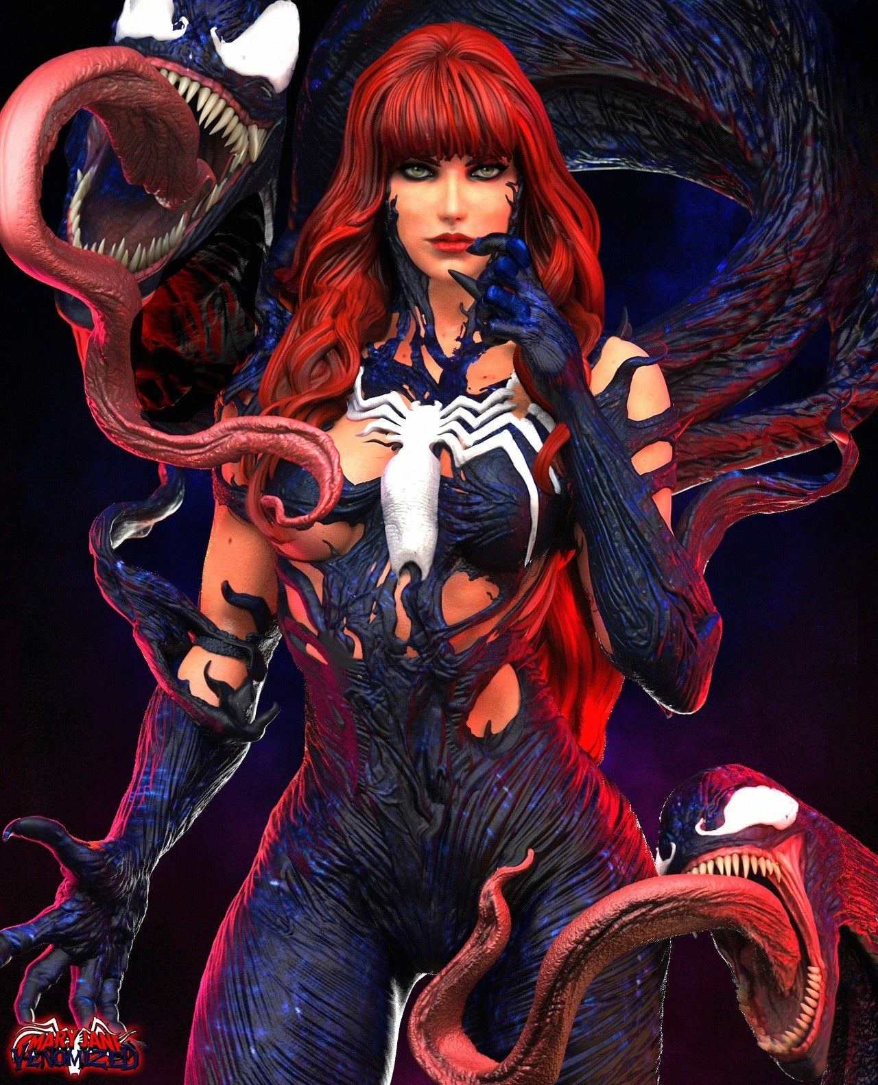 3258 Venomized Mary Jane - Marvel Comics - STL 3D Print Files