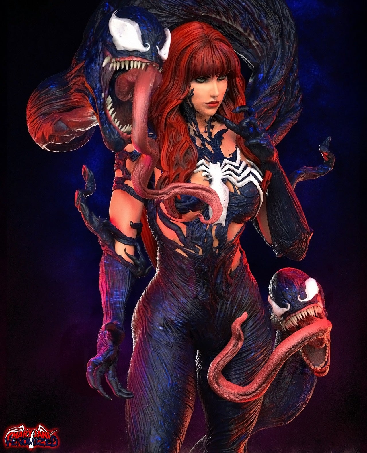 3258 Venomized Mary Jane - Marvel Comics - STL 3D Print Files