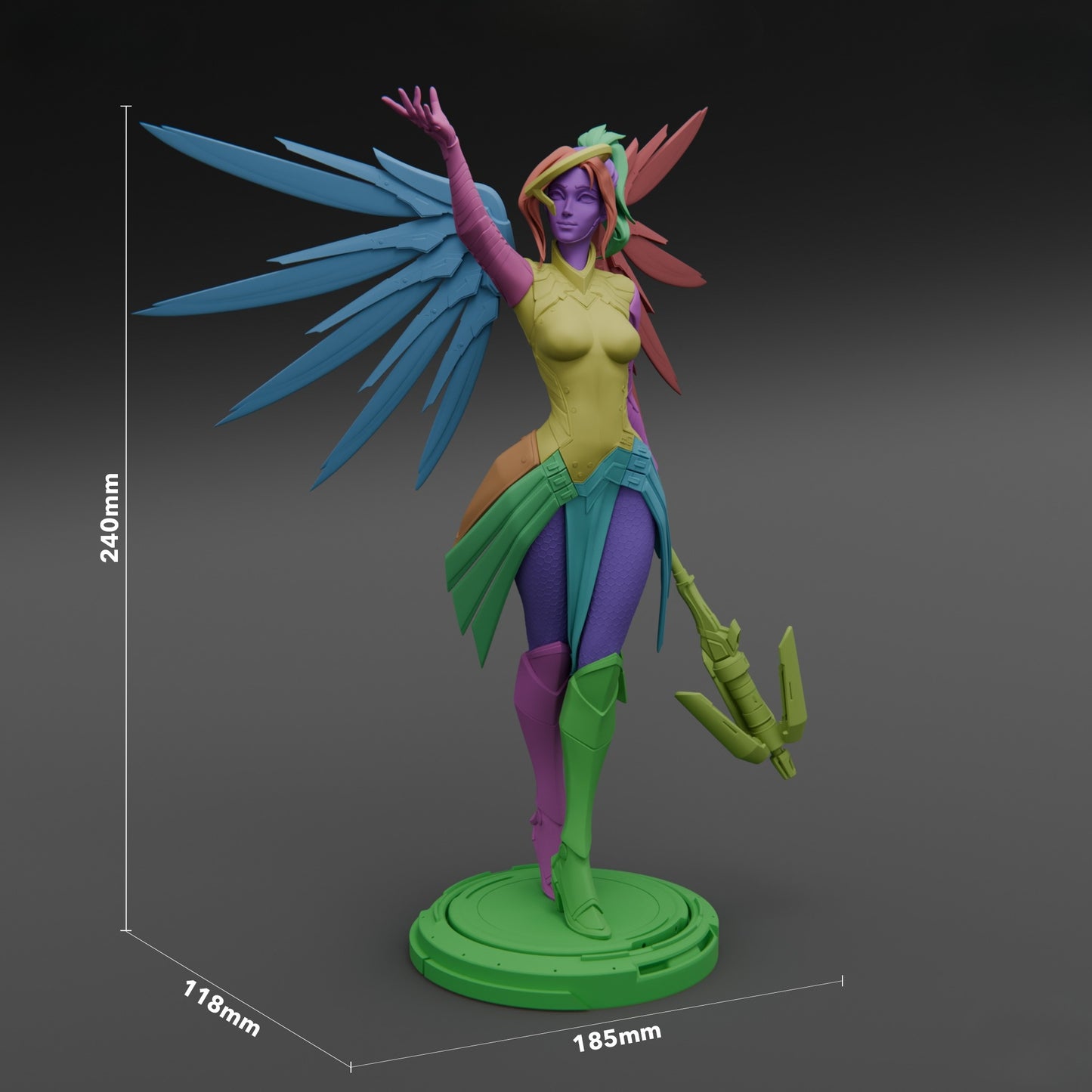 2955 Mercy - Overwatch - STL 3D Print Files