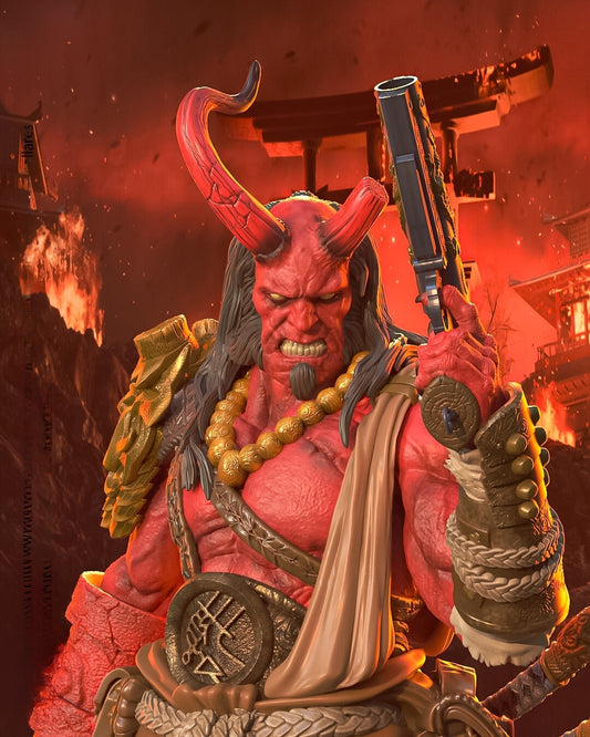 1673 Hellboy Oni - STL 3D Print Files