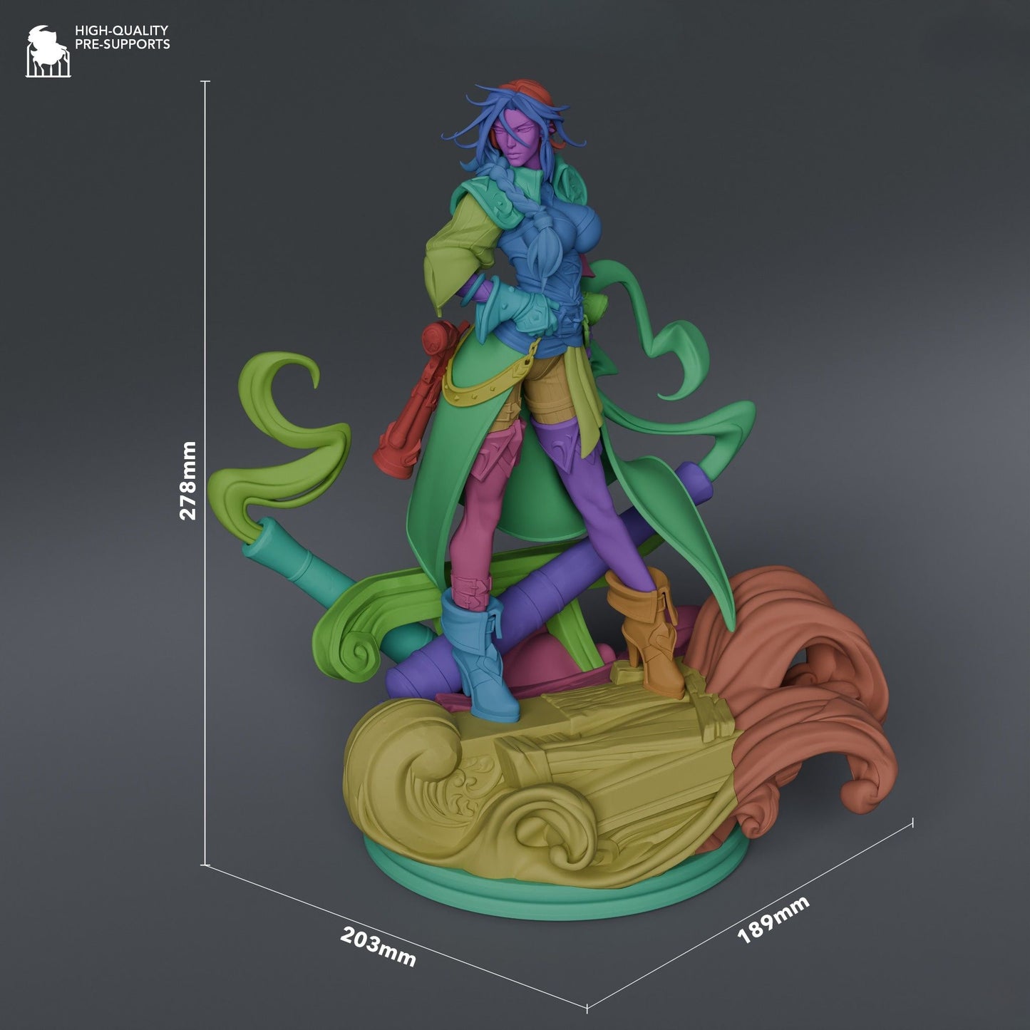 4280 Miss Fortune - League of Legends - STL 3D Print Files