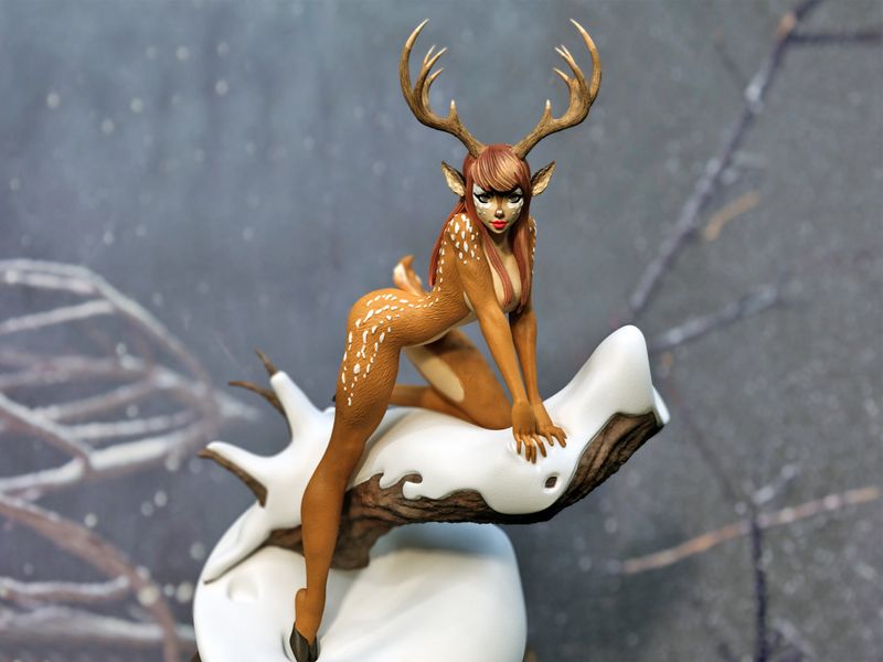 3010 Faun Girl - STL 3D Print Files