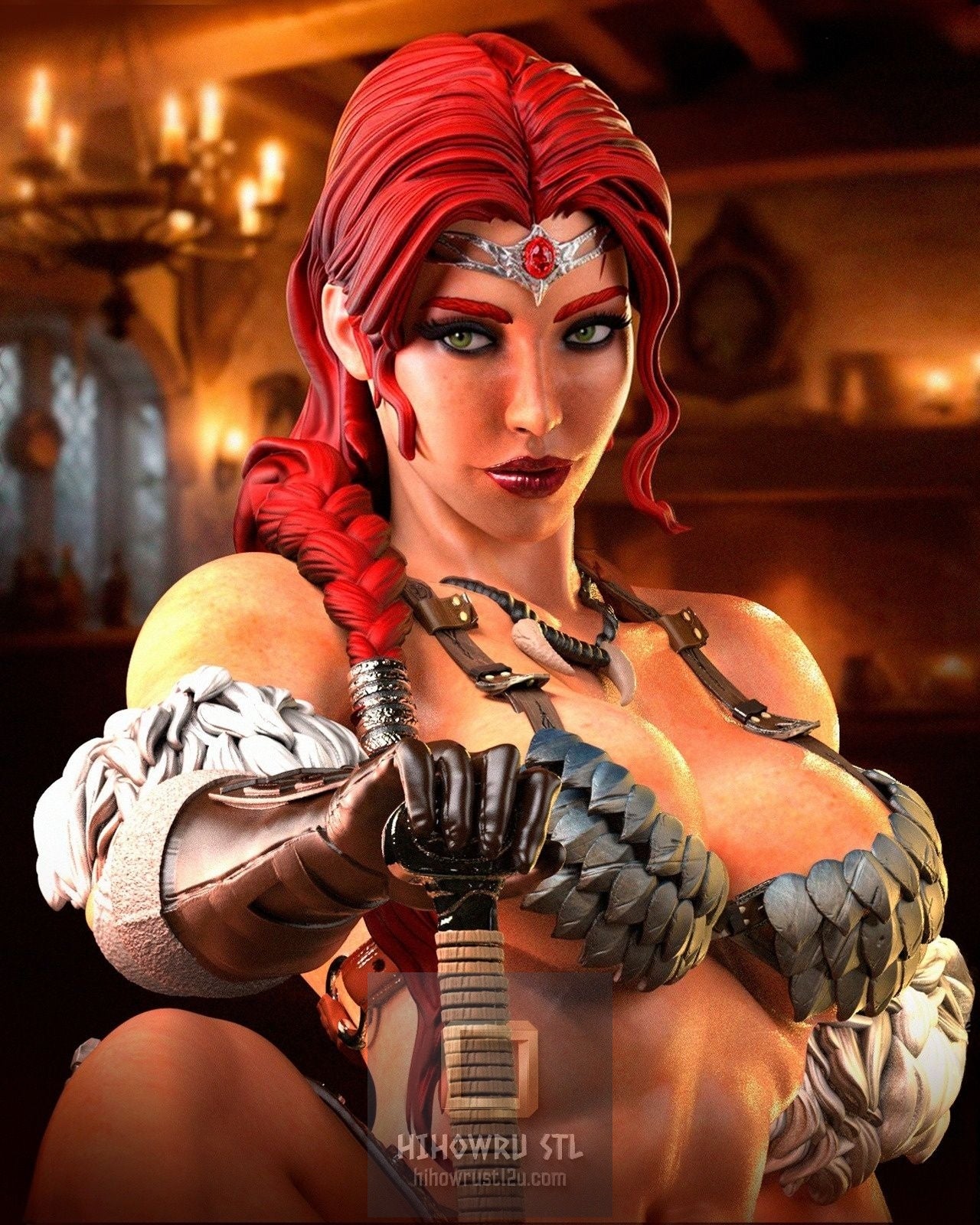 5172 Red Sonja - Marvel Comics - STL 3D Print Files