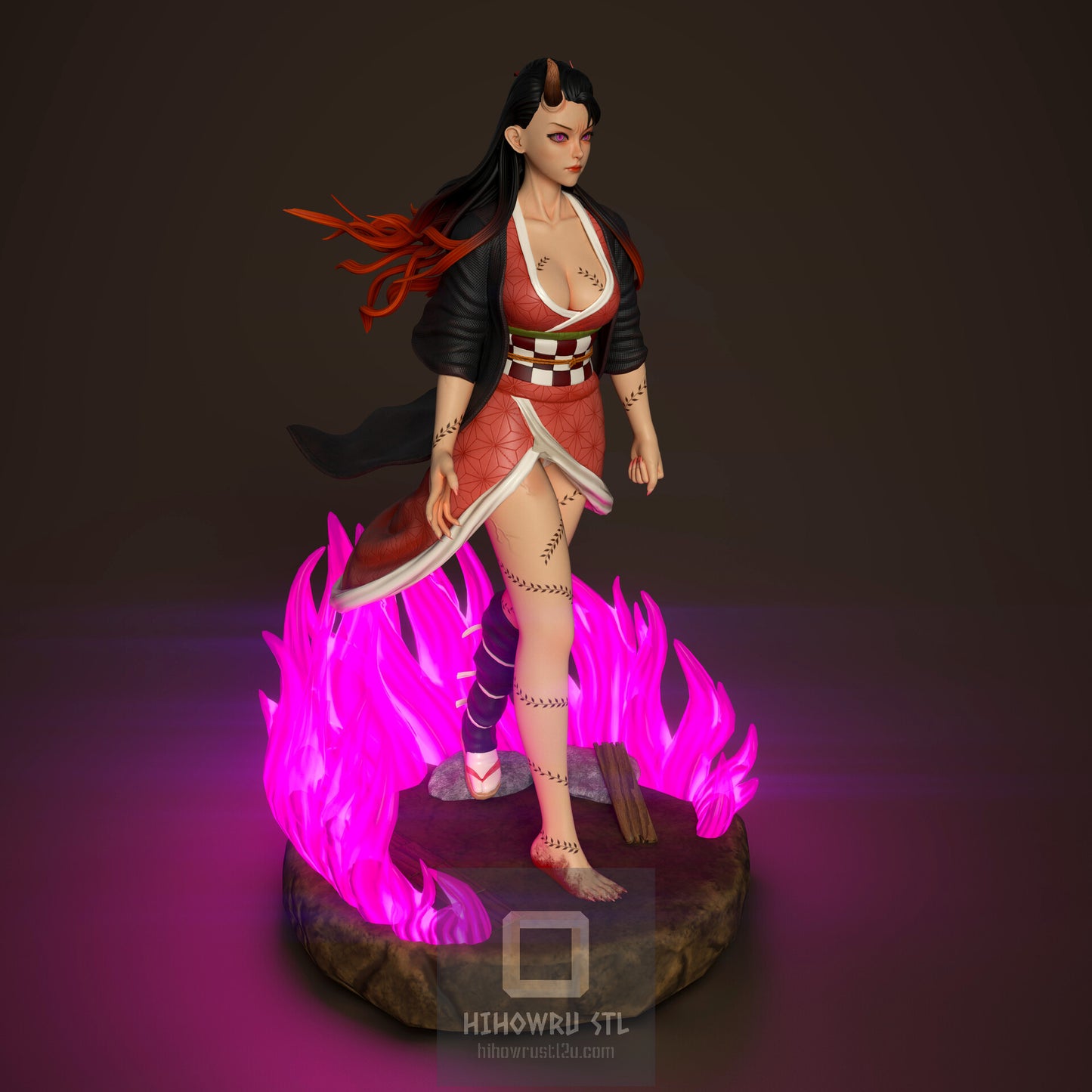 4546 Nezuko Kamado NSFW - Kimetsu no Yaiba - STL 3D Print Files