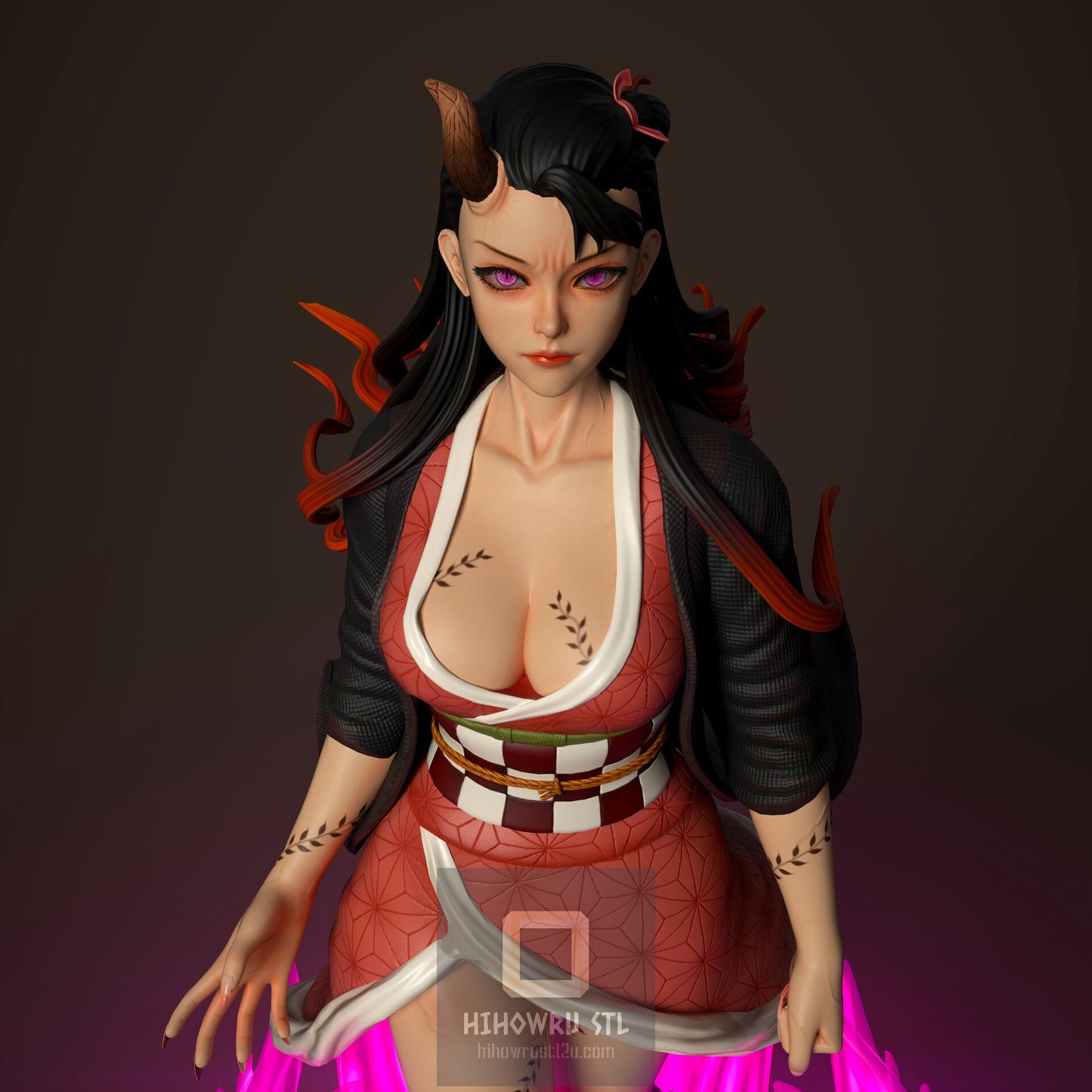 4546 Nezuko Kamado NSFW - Kimetsu no Yaiba - STL 3D Print Files