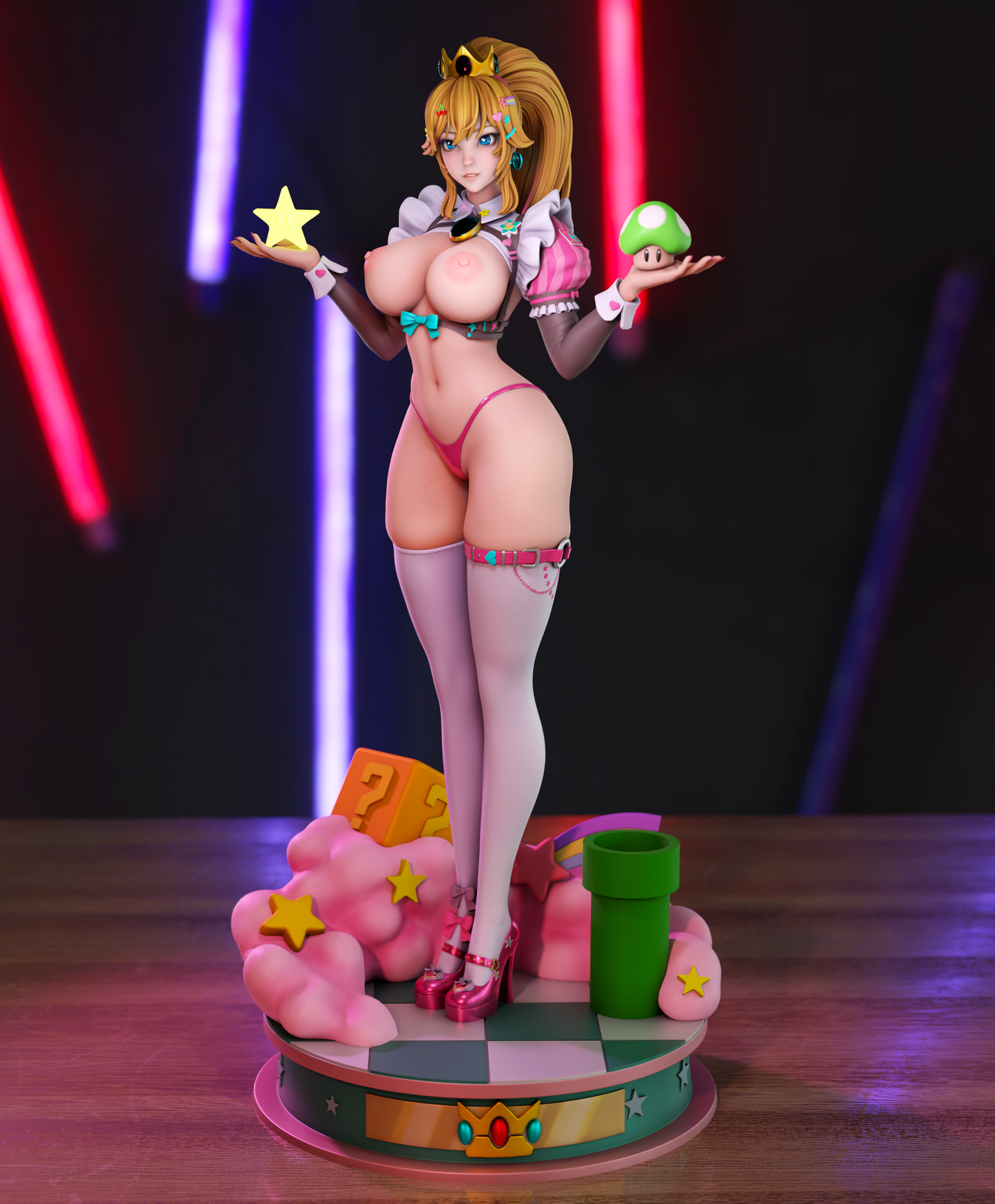 2558 Peach NSFW - Super Mario Bros - STL 3D Print Files