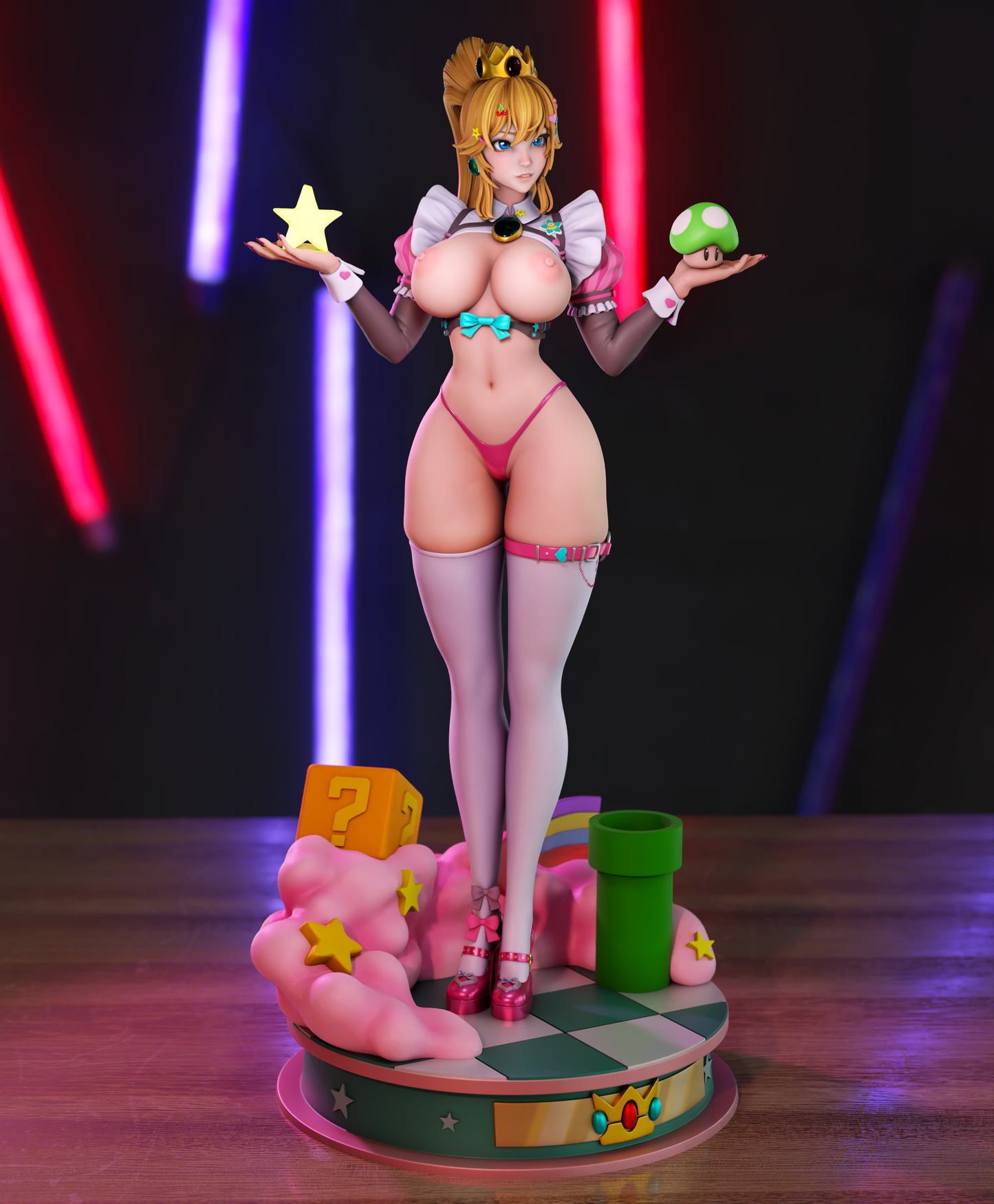 2558 Peach NSFW - Super Mario Bros - STL 3D Print Files