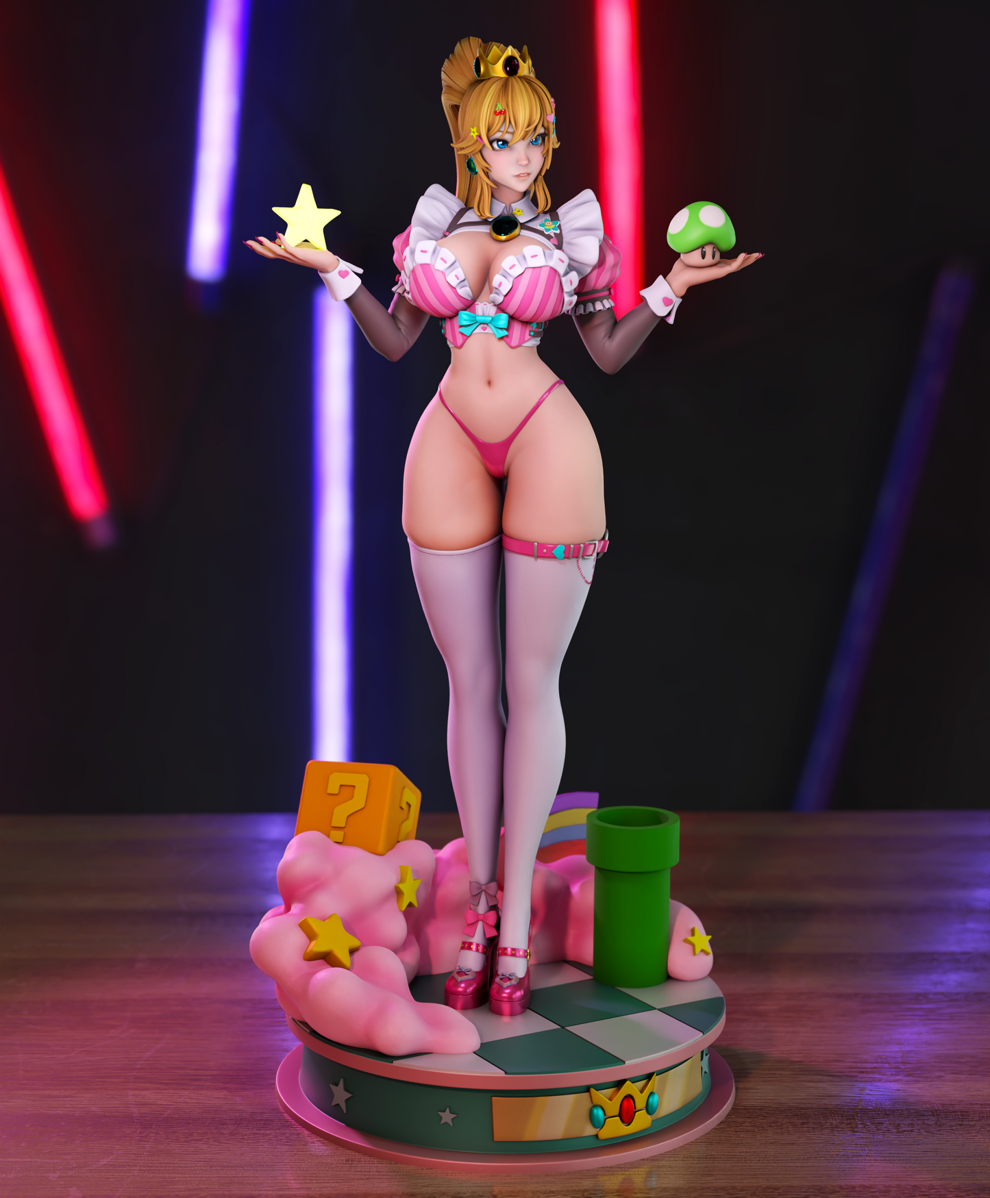 2558 Peach NSFW - Super Mario Bros - STL 3D Print Files