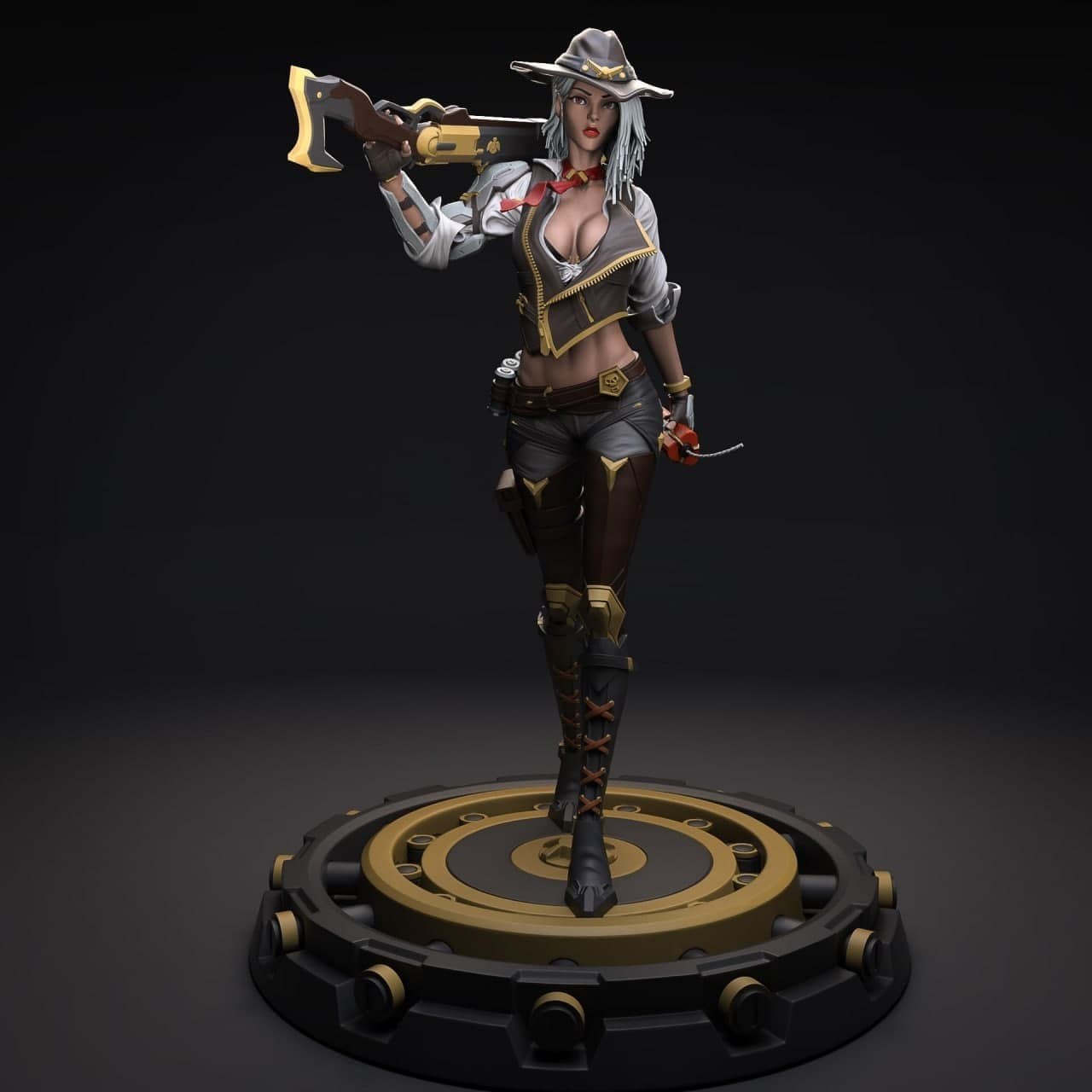 3012 Ashe - Overwatch - STL 3D Print Files