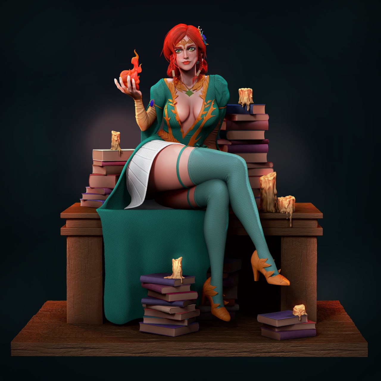 1717 Triss Merigold - Witcher - STL 3D Print Files