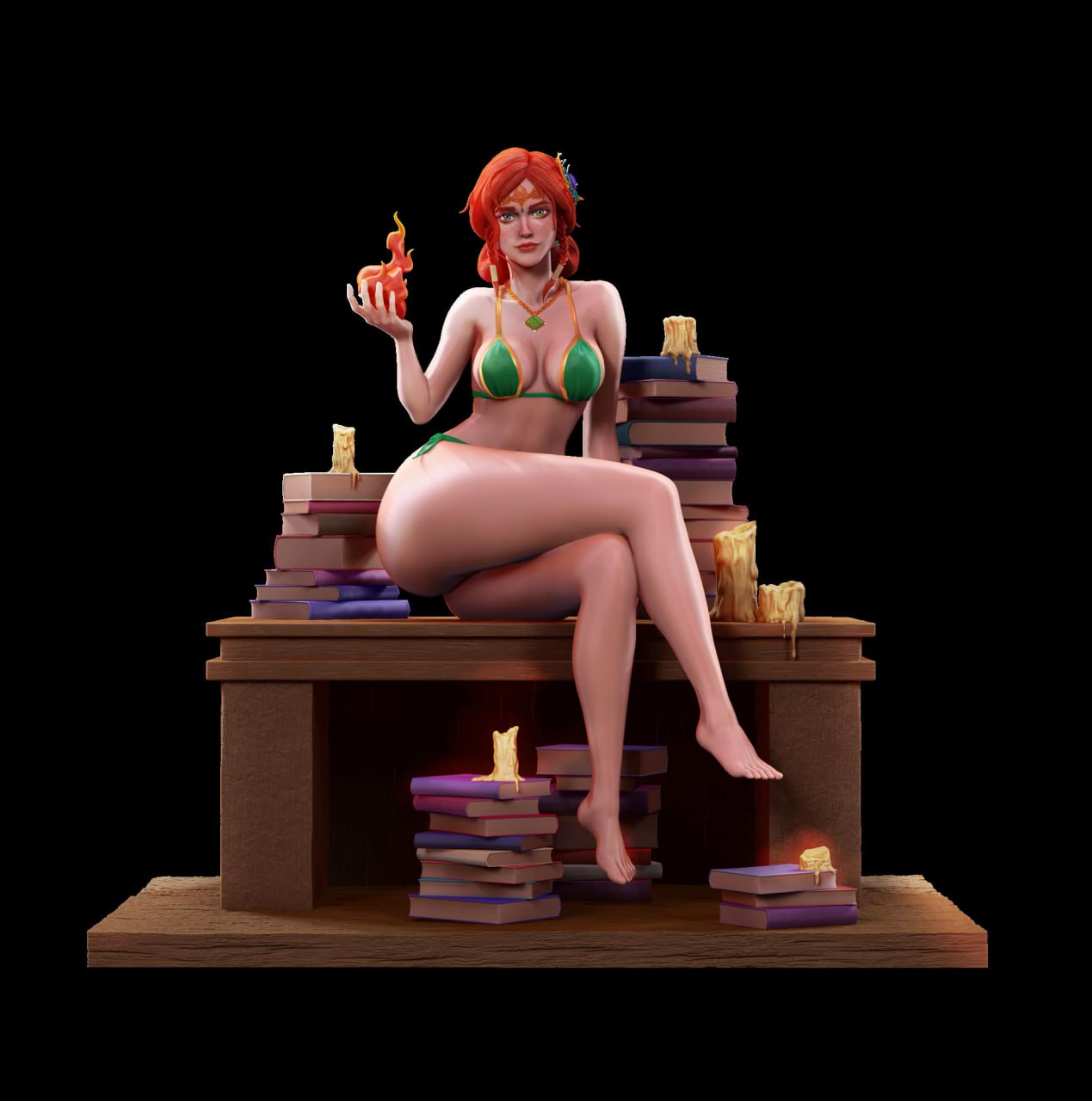 1717 Triss Merigold - Witcher - STL 3D Print Files