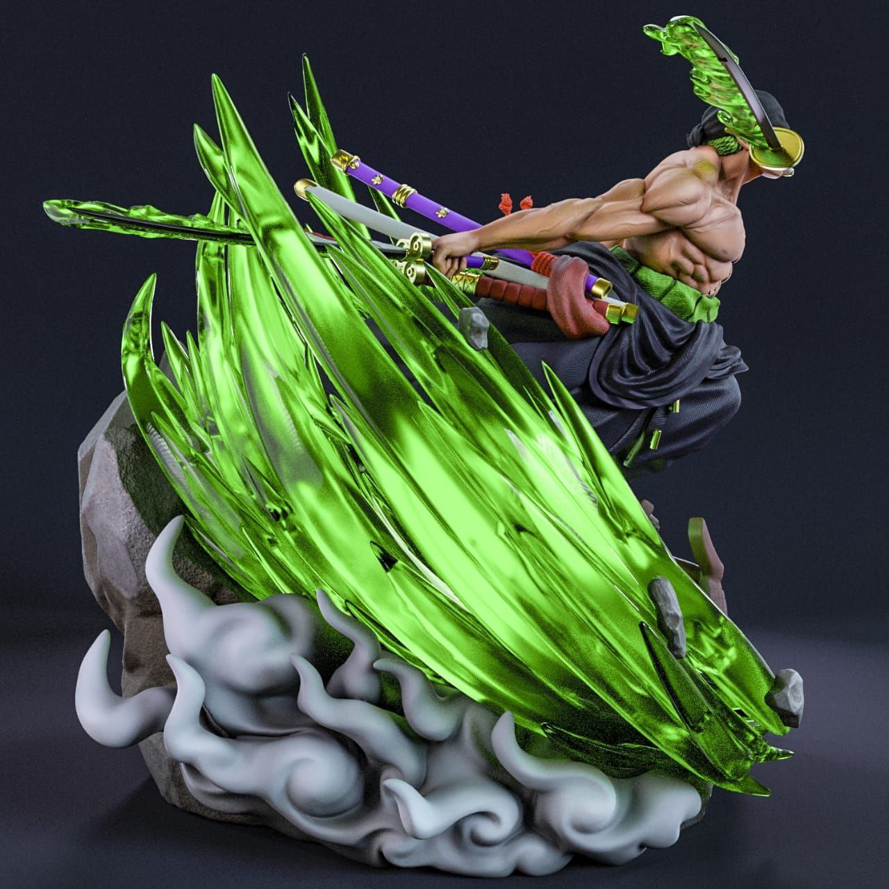 2375 Roronoa Zoro - One Piece - STL 3D Print Files