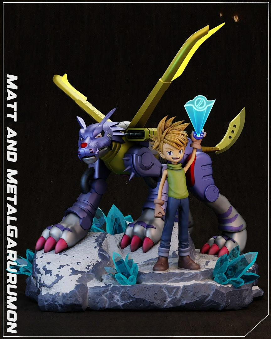 3040 Matt and MetalGarurumon - Digimon - STL 3D Print Files