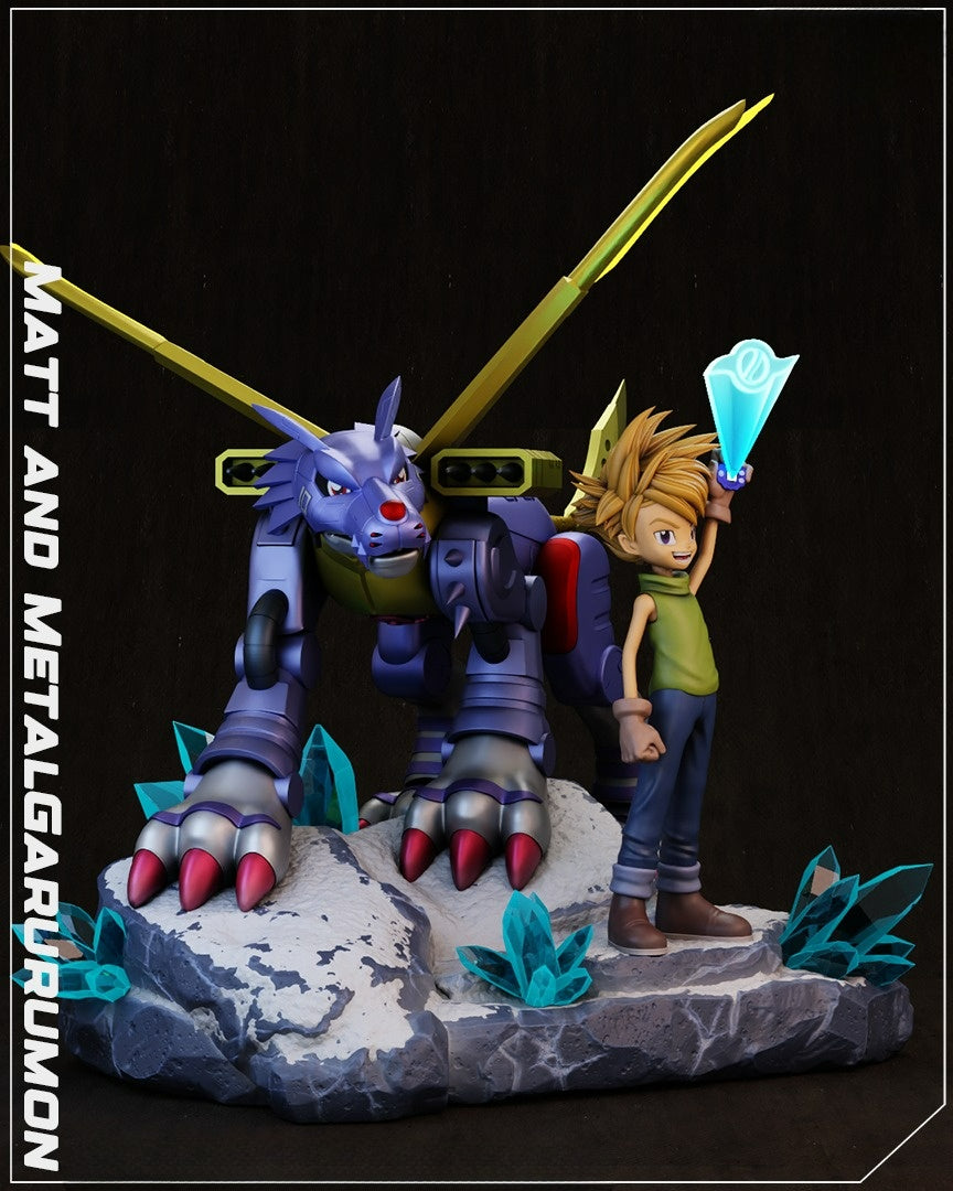 3040 Matt and MetalGarurumon - Digimon - STL 3D Print Files