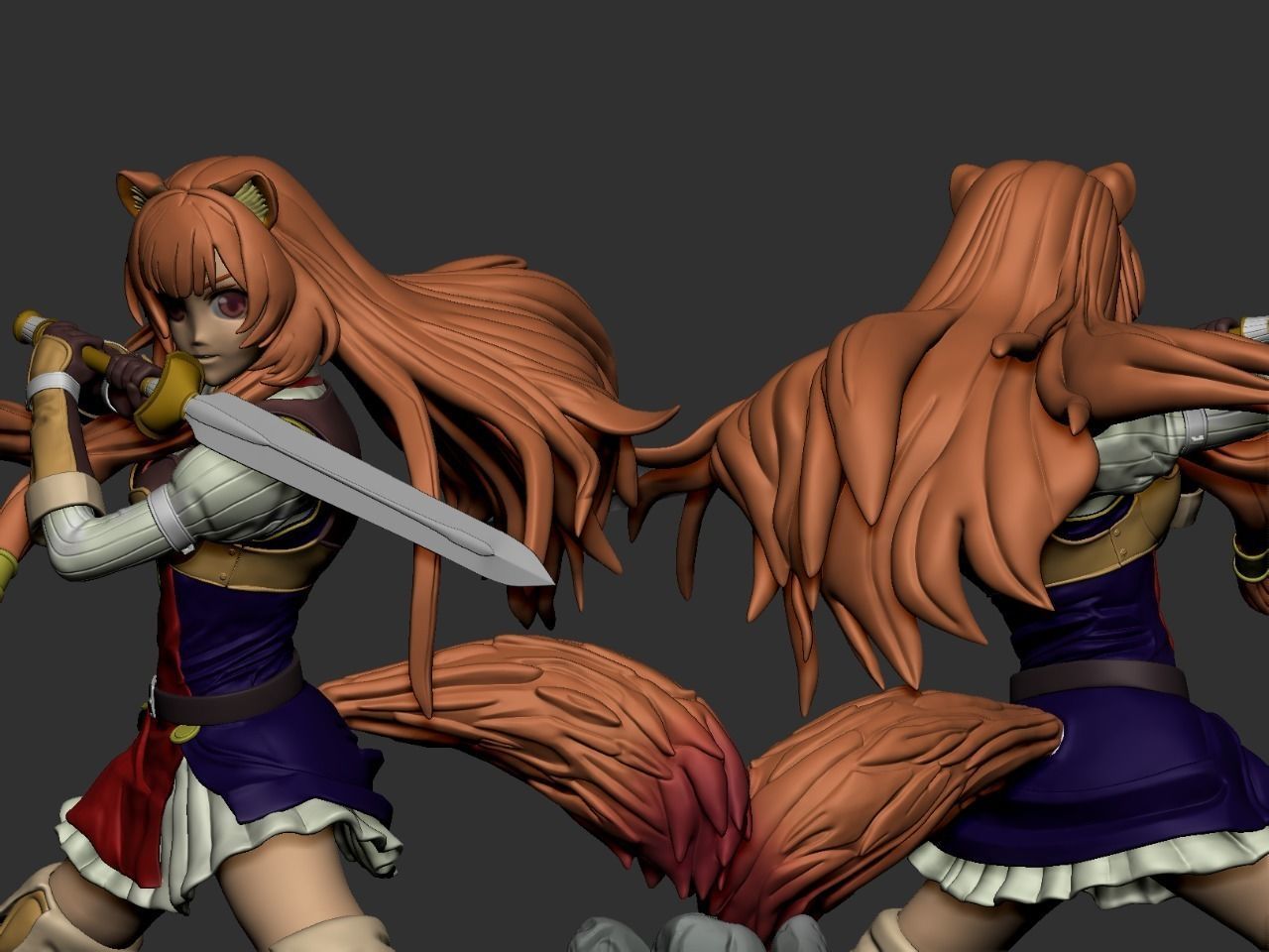 Raphtalia - The Rising of the Shield - STL 3D Print Files