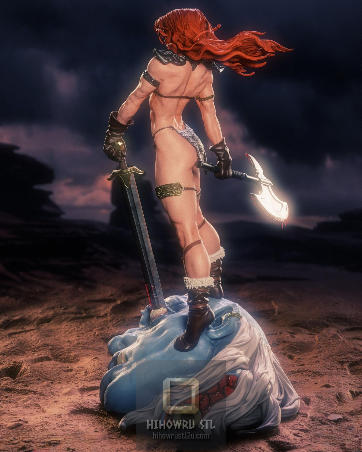 5527 Red Sonja NSFW - Marvel Comics - STL 3D Print Files