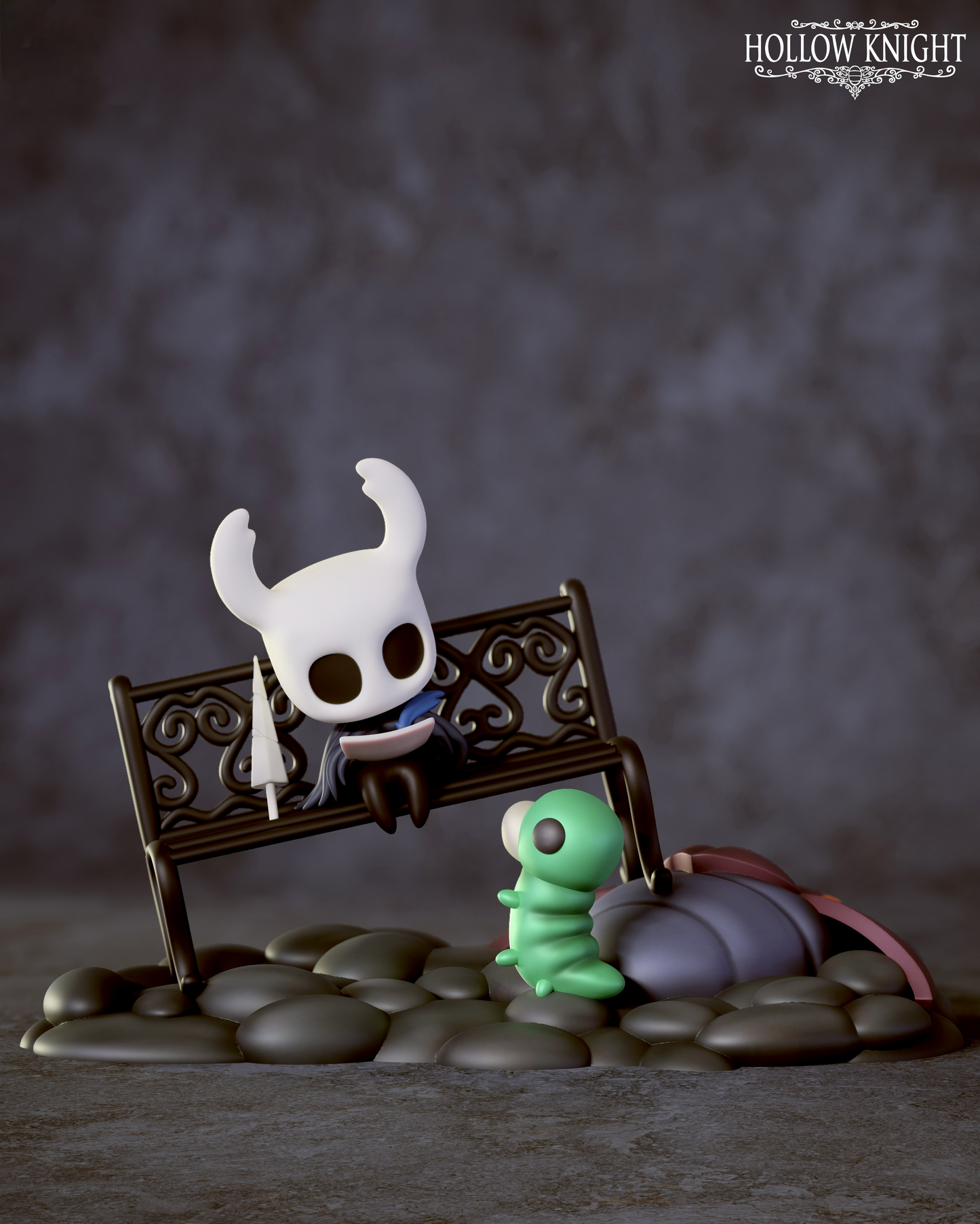 1672 Hollow Knight Diorama - STL 3D Print Files