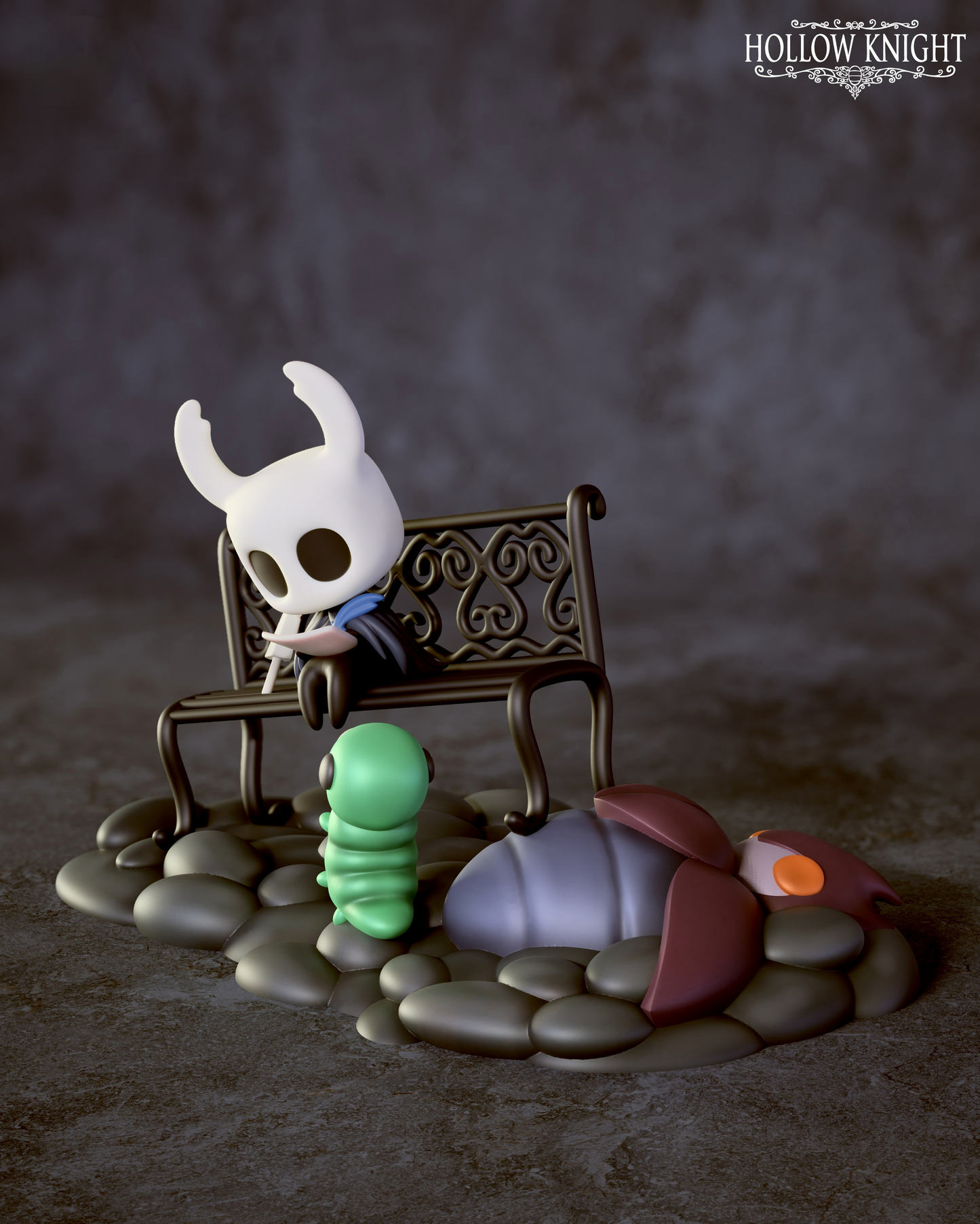 1672 Hollow Knight Diorama - STL 3D Print Files