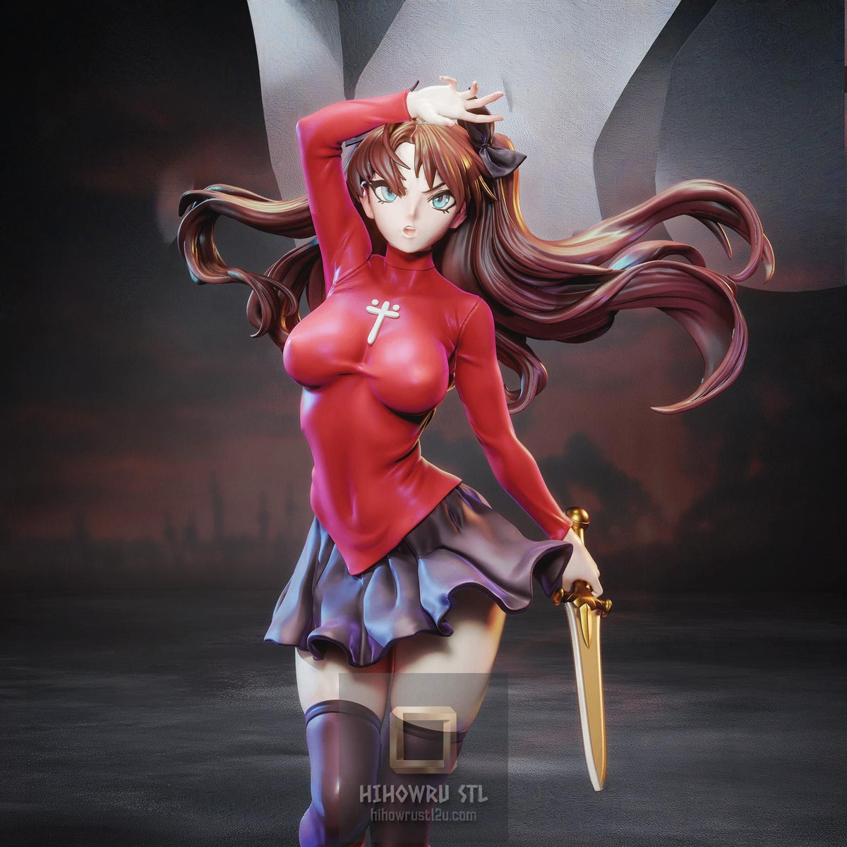 5568 Rin Tohsaka NSFW - Fate/Stay Night - STL 3D Print Files