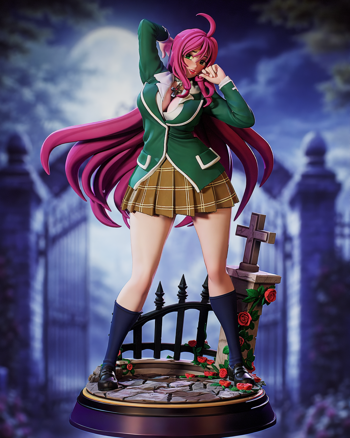 4969 Moka Akashiya NSFW - Rosario + Vampire - STL 3D Print Files