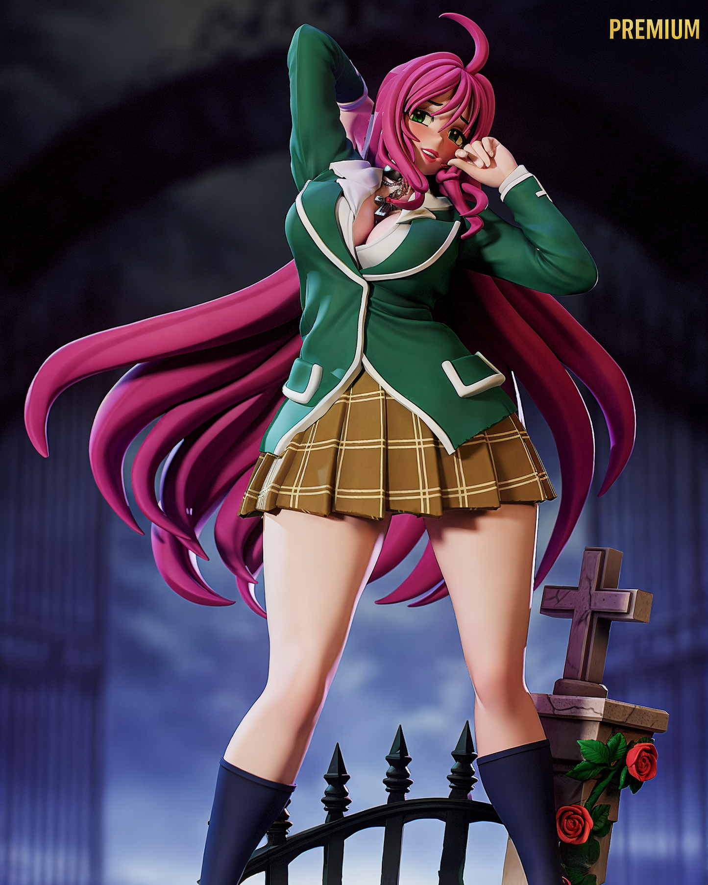 4969 Moka Akashiya NSFW - Rosario + Vampire - STL 3D Print Files