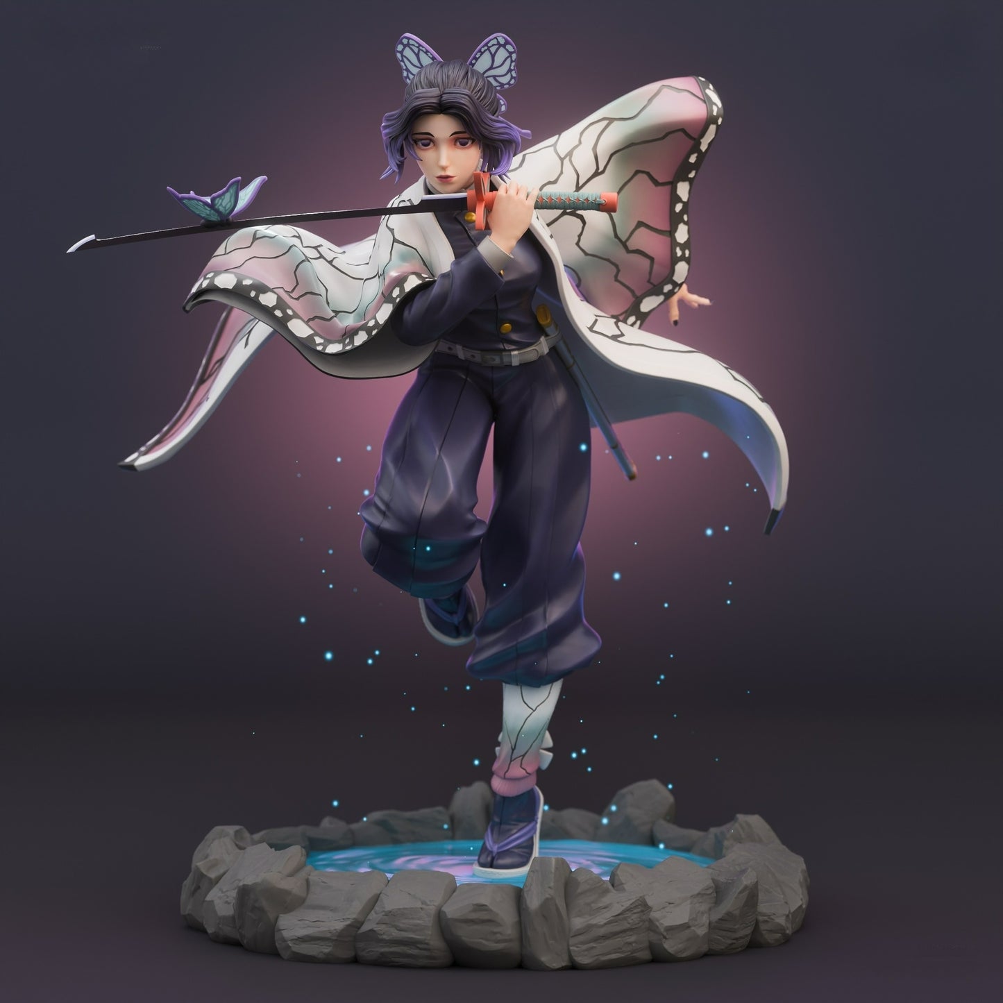 2900 Shinobu Kocho - Kimetsu no Yaiba - STL 3D Print Files
