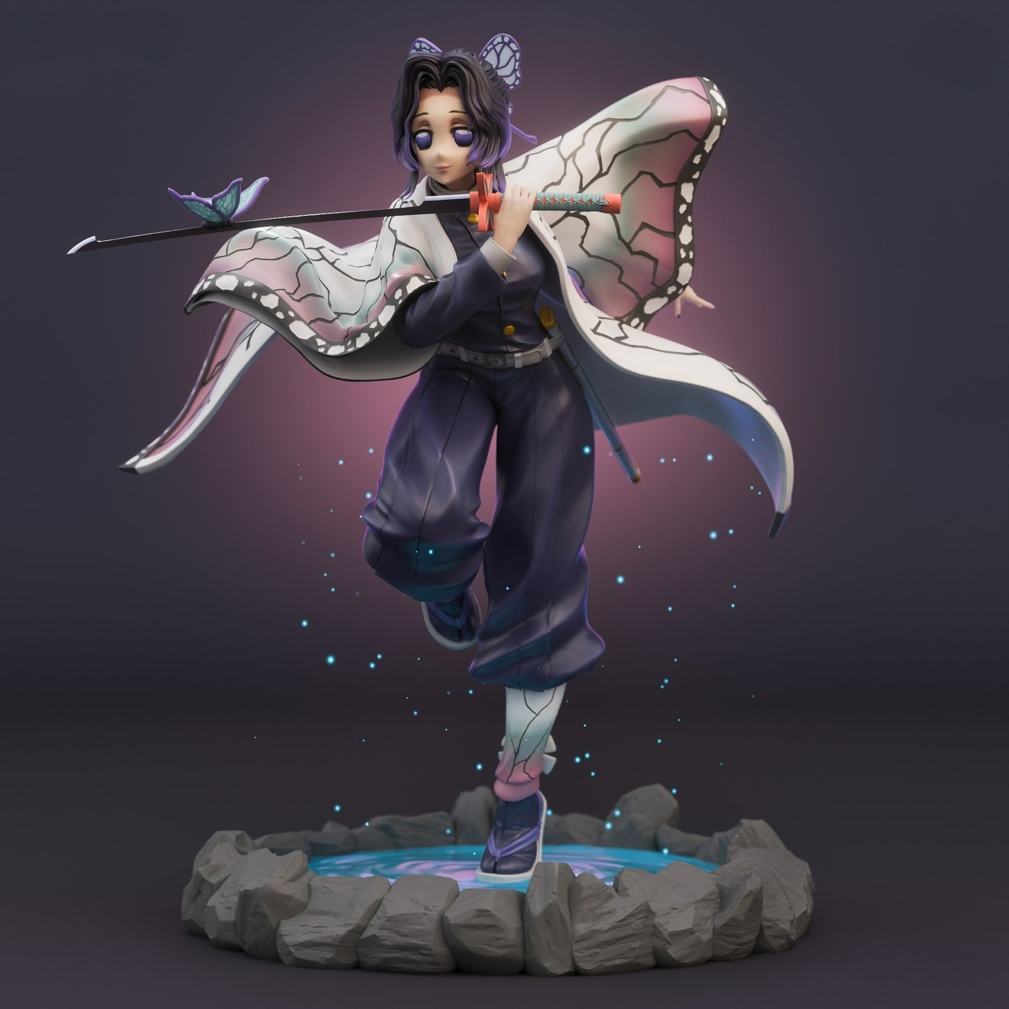 2900 Shinobu Kocho - Kimetsu no Yaiba - STL 3D Print Files