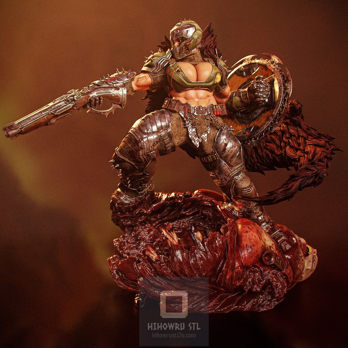 4455 Doom Girl NSFW - The Dark Ages - STL 3D Print Files