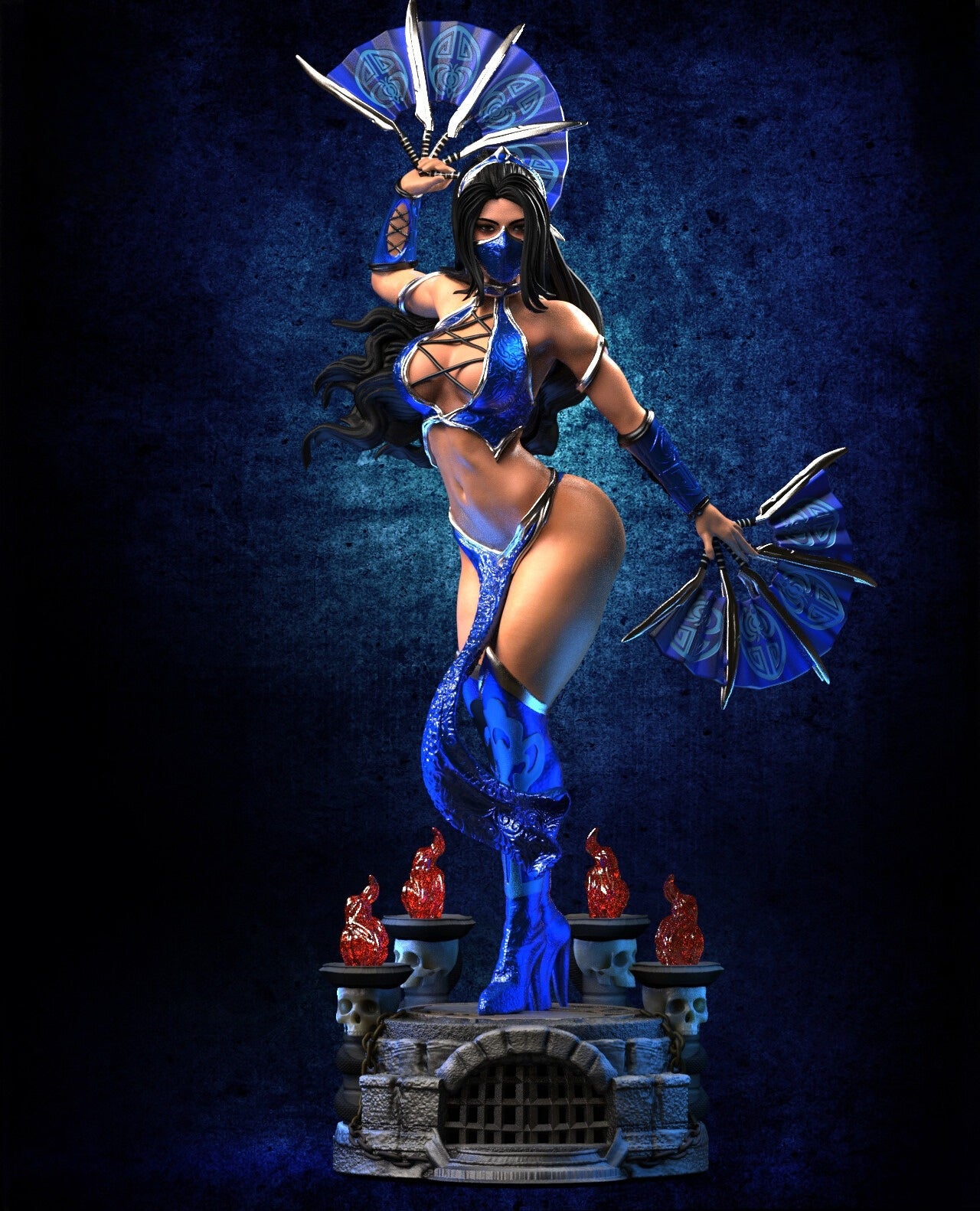 2977 Kitana - Mortal Kombat - STL 3D Print Files