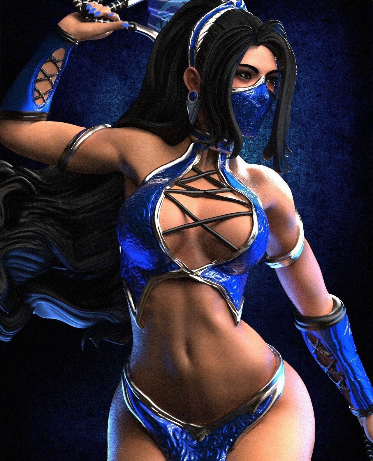 2977 Kitana - Mortal Kombat - STL 3D Print Files